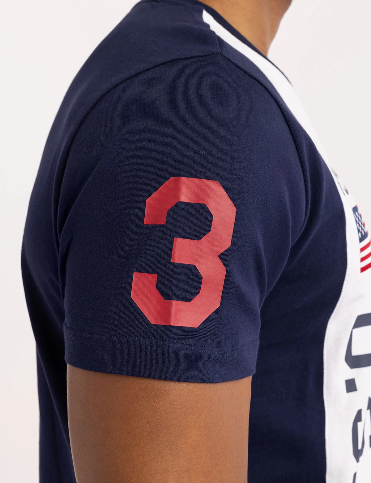 USA COLOR BLOCK JERSEY T-SHIRT - Image 5