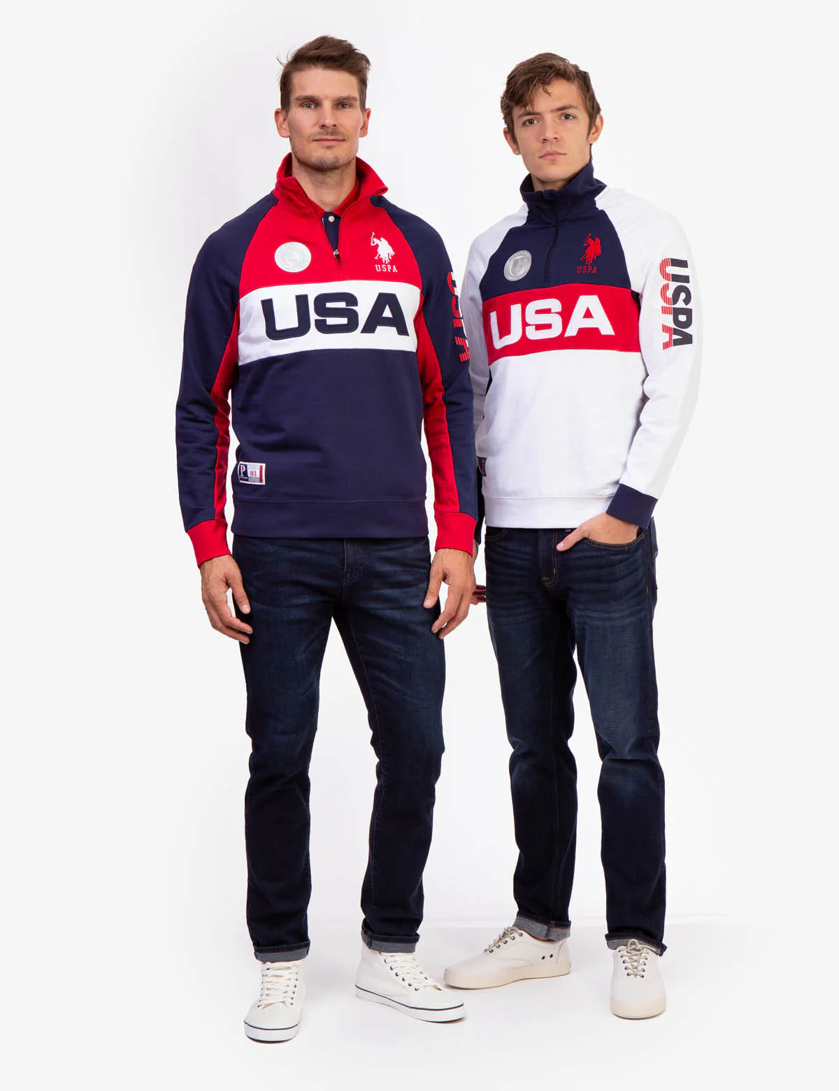 USA COLORBLOCK QUARTER ZIP PULLOVER - Image 2