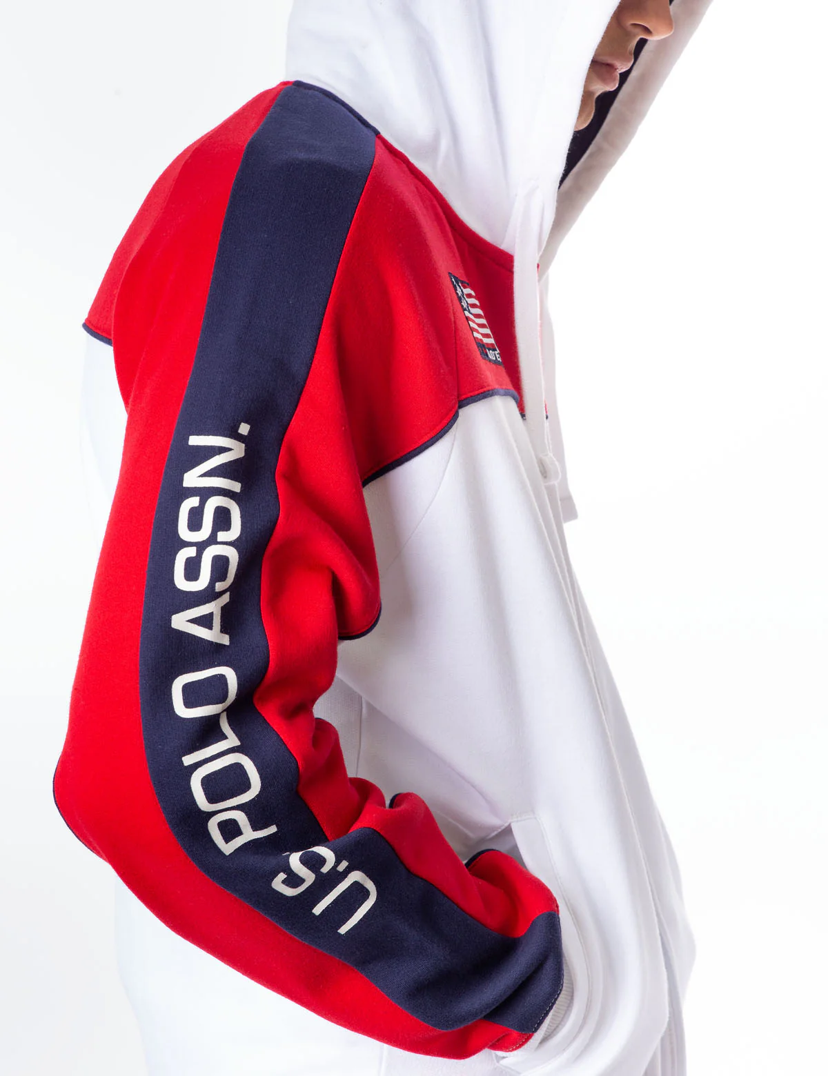USA COLORBLOCK ZIP UP HOODED SWEATSHRIT - Image 13