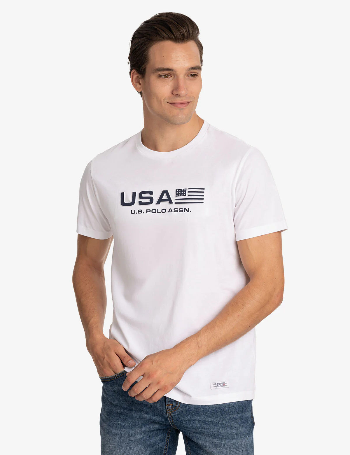 USA EMBOSSED PRINT JERSEY T-SHIRT - Image 10