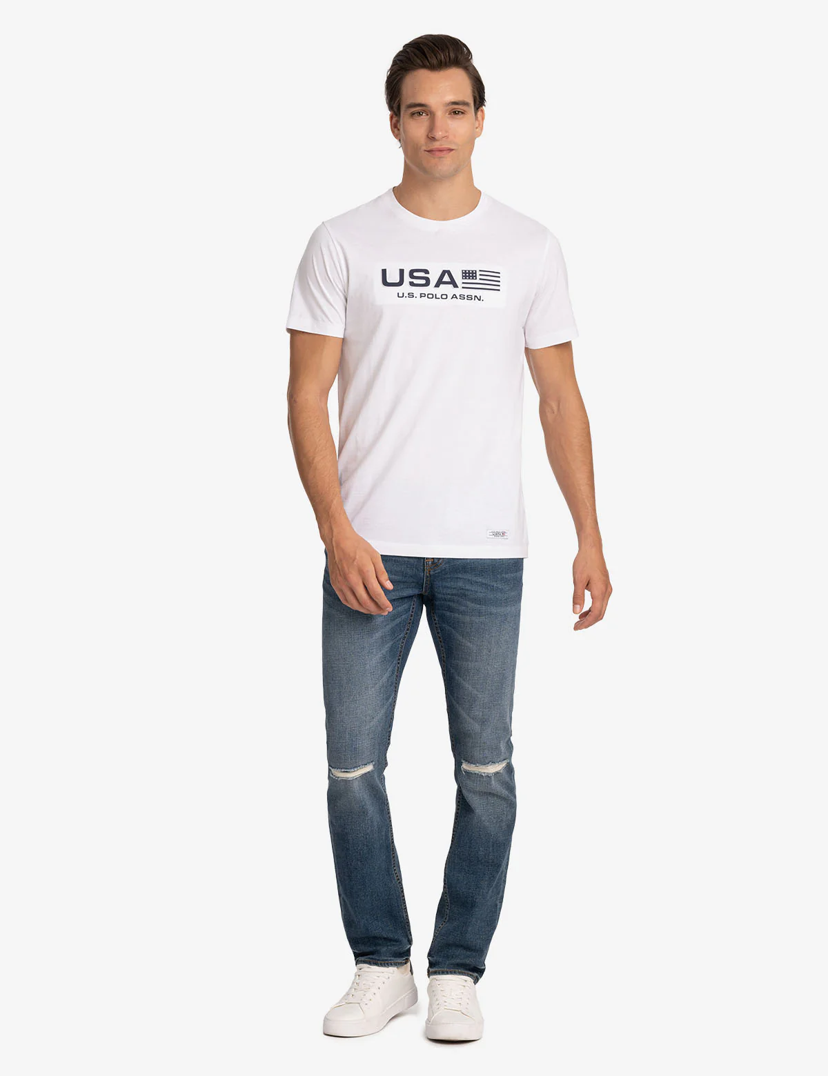 USA EMBOSSED PRINT JERSEY T-SHIRT - Image 6