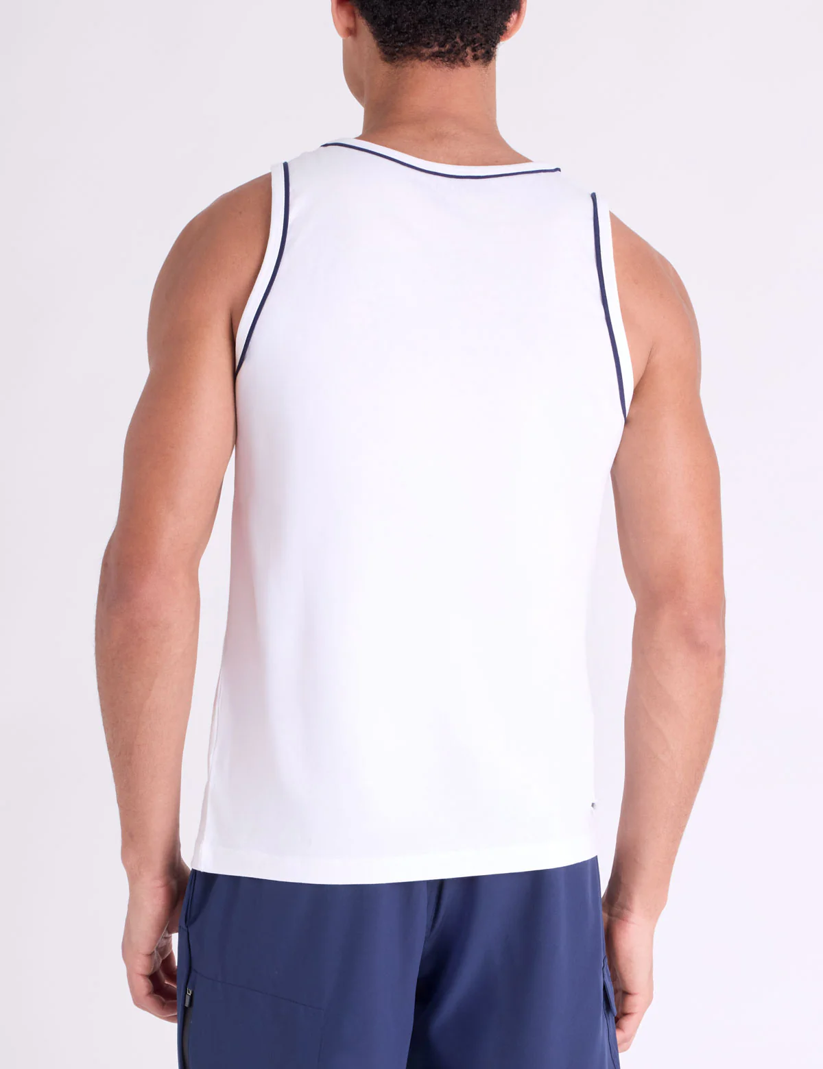 USA GRAPHIC PRINT TANK WITH PIPING DETAIL - Image 4