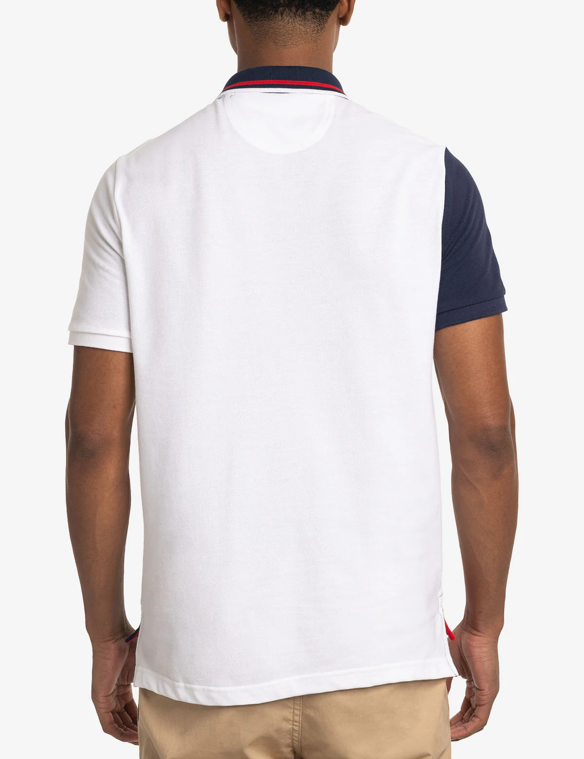 USA SASH COLOR BLOCK PIQUE POLO SHIRT - Image 6