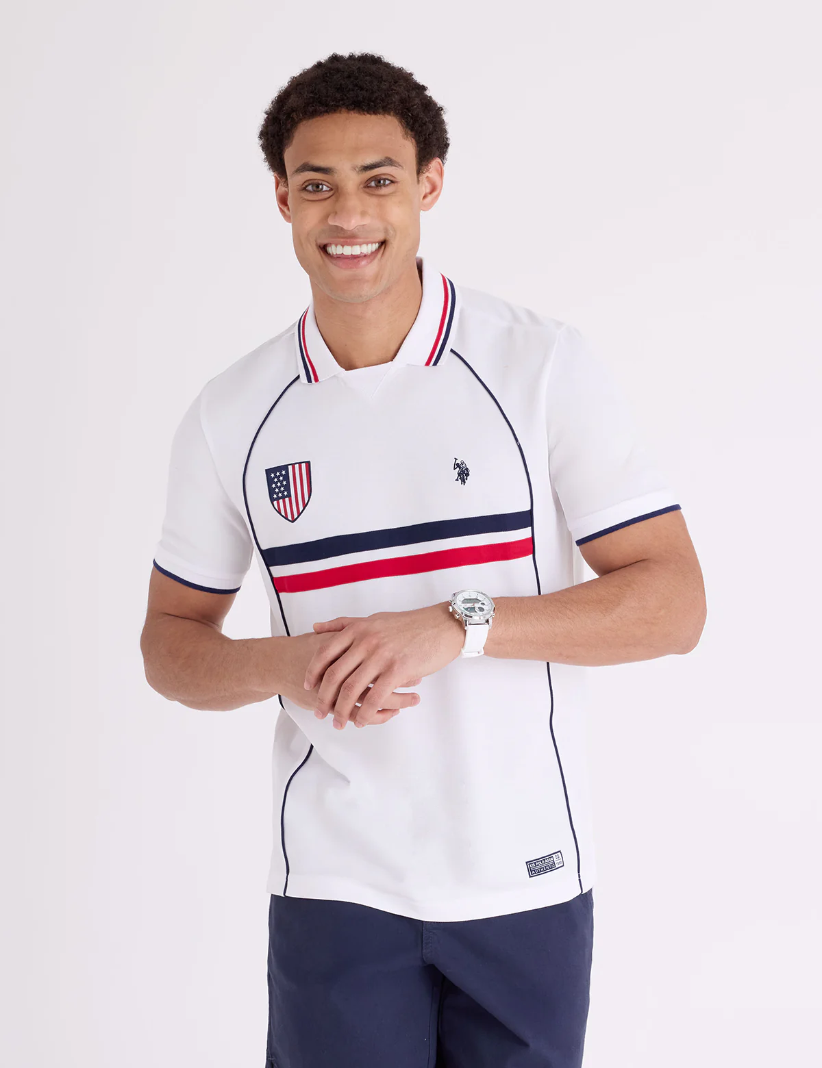 USA SHIELD PERFORMANCE PIQUE POLO SHIRT - Image 2