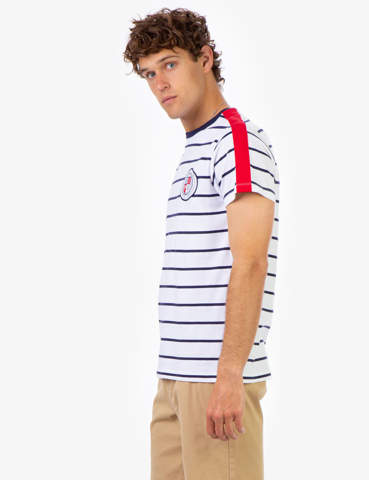 STRIPE USA PATCH LOGO T-SHIRT - Image 3
