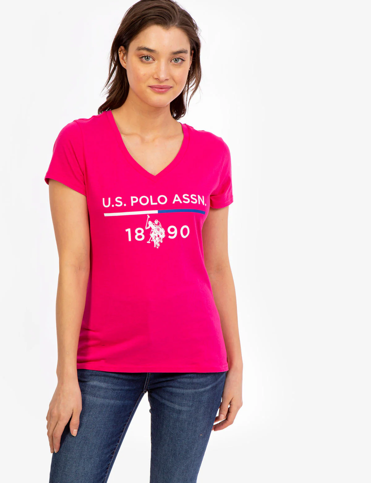 USPA 1890 LOGO V-NECK T-SHIRT - Image 11
