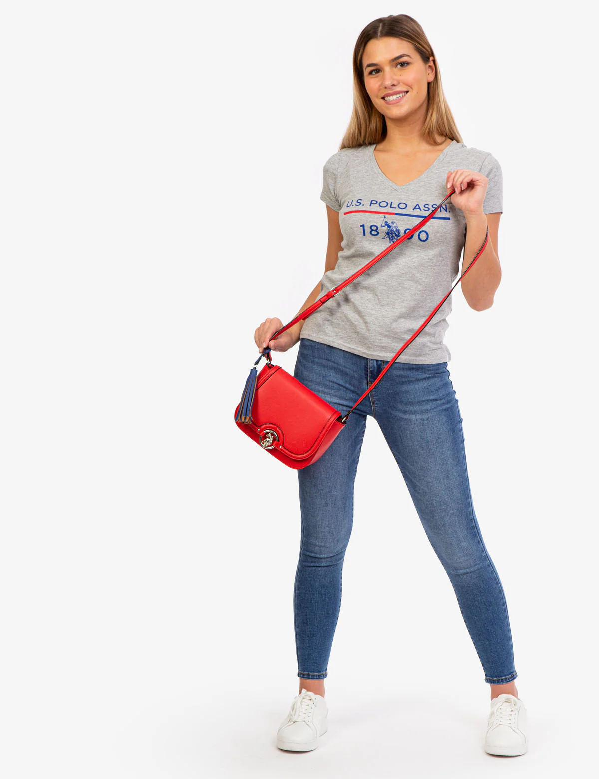 USPA 1890 LOGO V-NECK T-SHIRT - Image 19