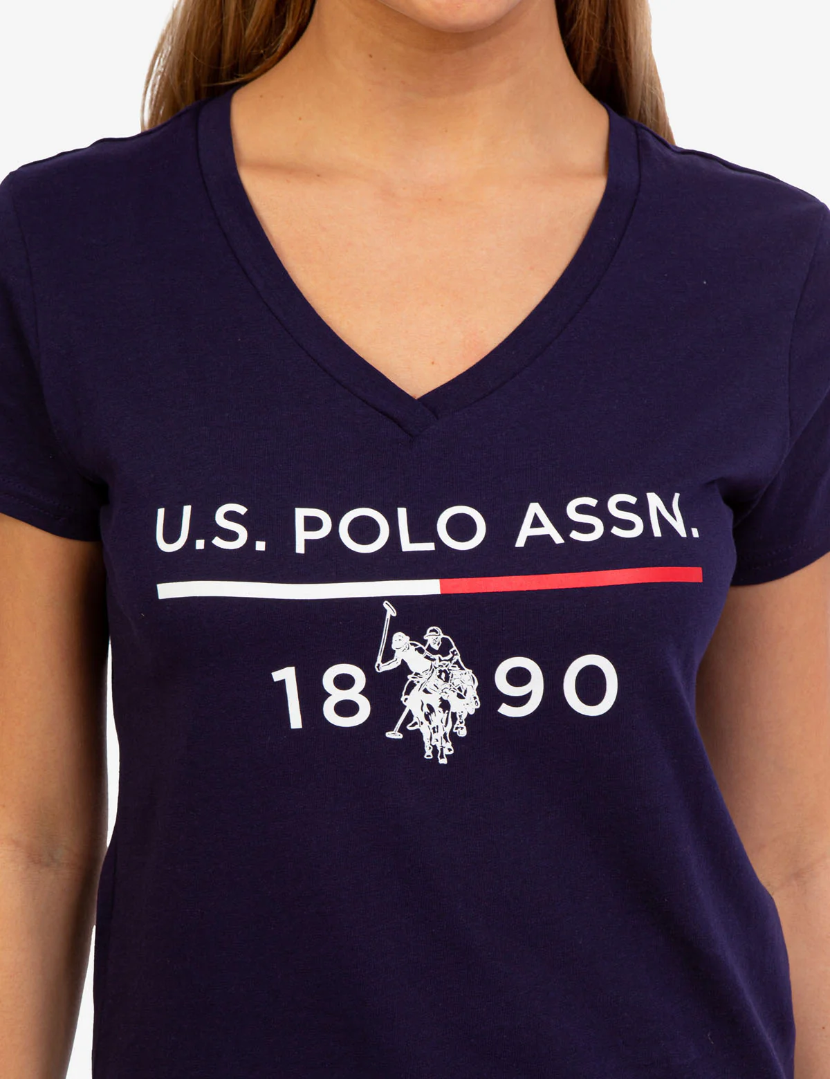 USPA 1890 LOGO V-NECK T-SHIRT - Image 25