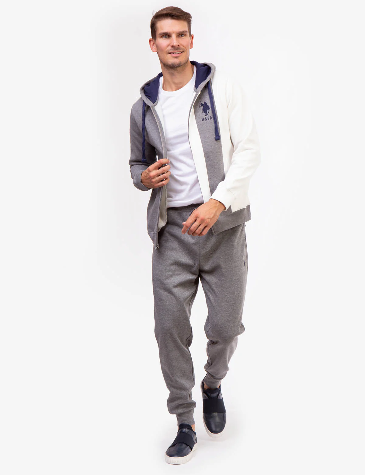 USPA COLORBLOCK FULL ZIP FLEECE HOODIE - Image 2