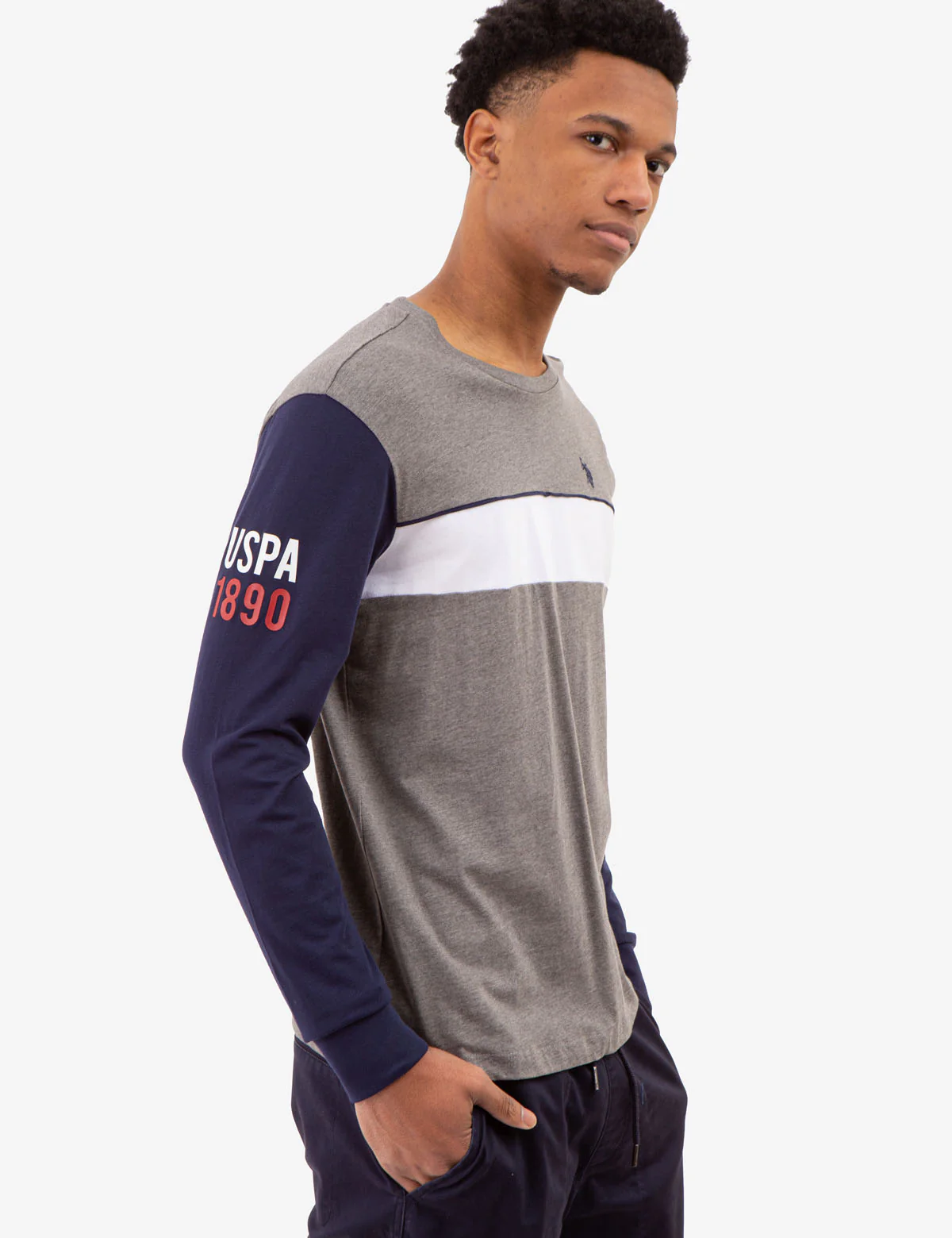 USPA COLORBLOCK LONG SLEEVE T-SHIRT - Image 9