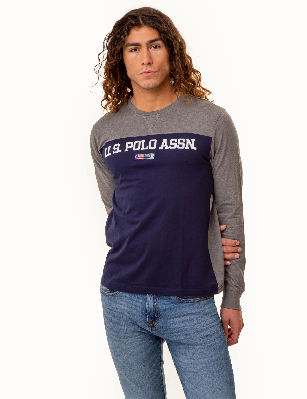 USPA COLORBLOCK LONG SLEEVE T-SHIRT
