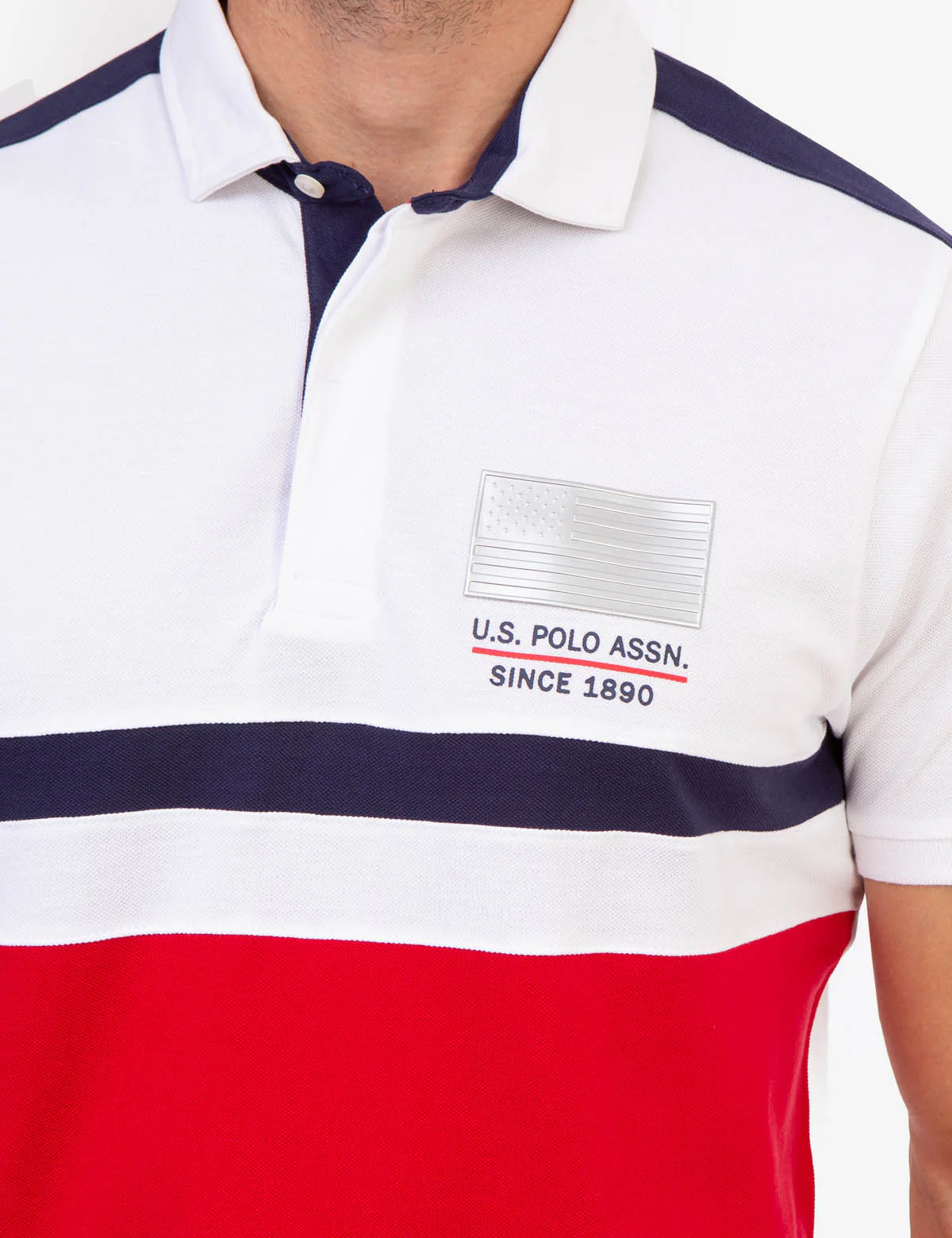 USPA COLORBLOCK SIDE LOGO POLO SHIRT - Image 5
