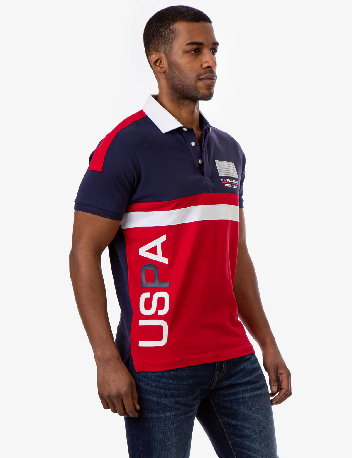 USPA COLORBLOCK SIDE LOGO POLO SHIRT - Image 8