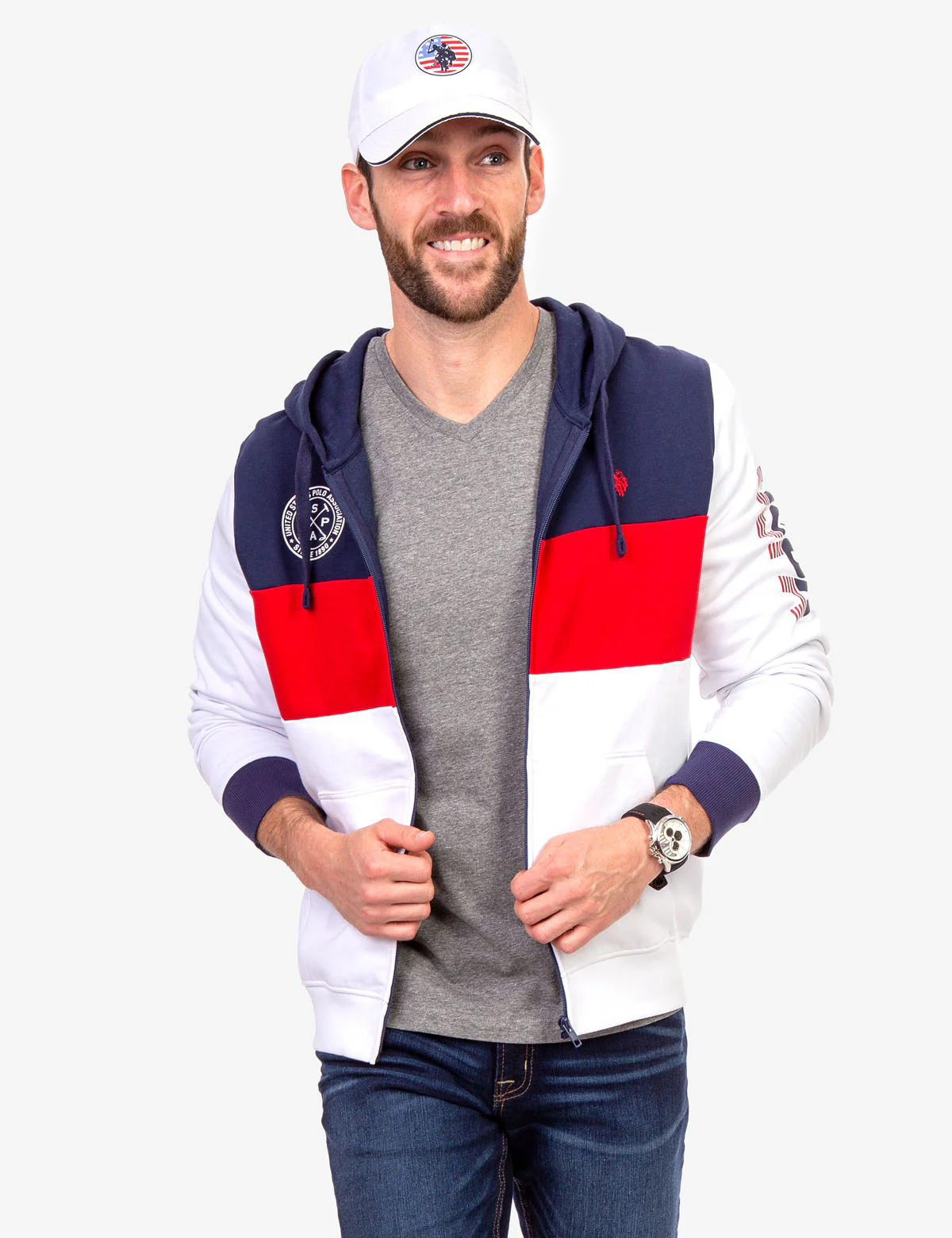 USPA COLORBLOCK ZIP HOODIE - Image 6