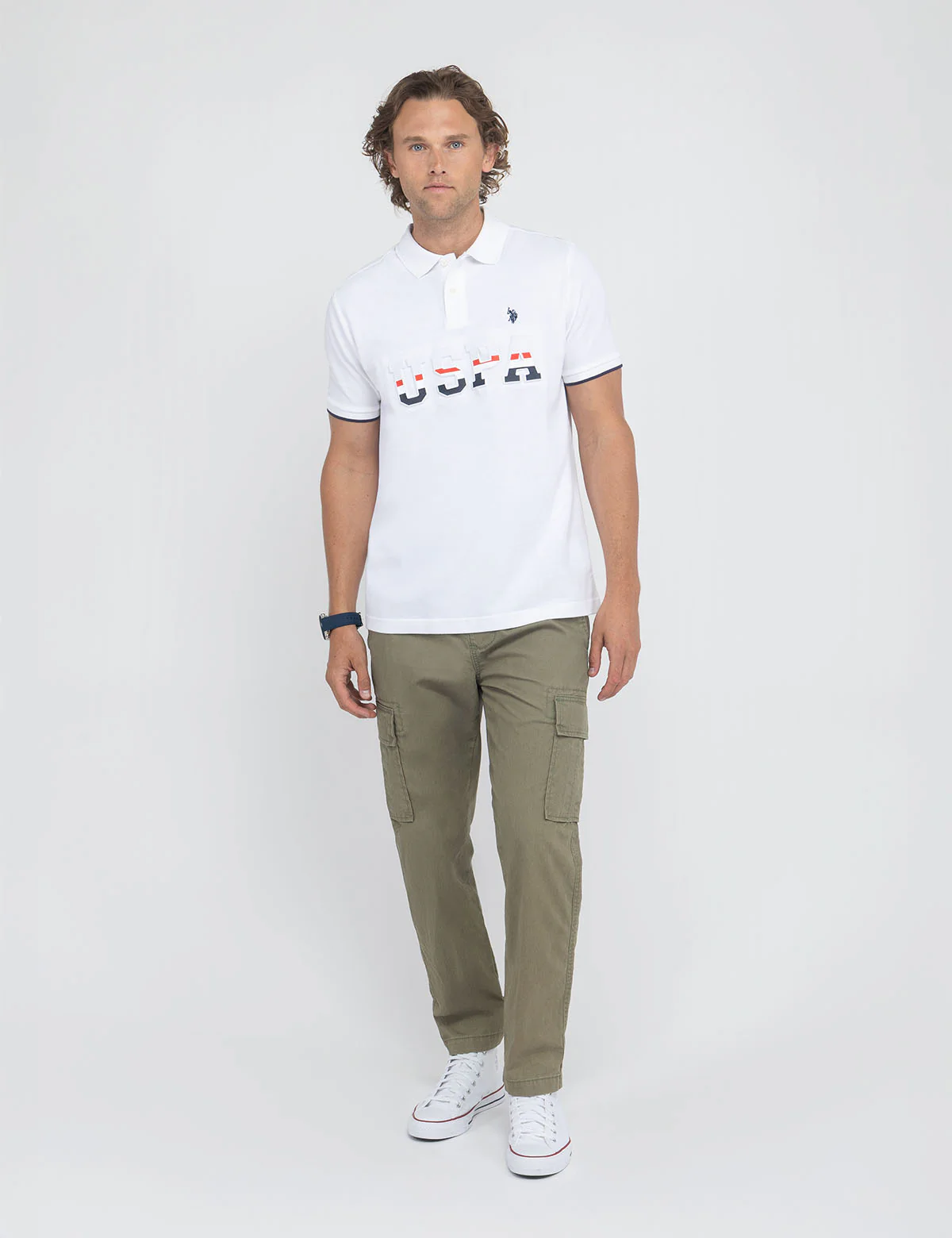 USPA EMBOSSED PIQUE POLO SHIRT - Image 6