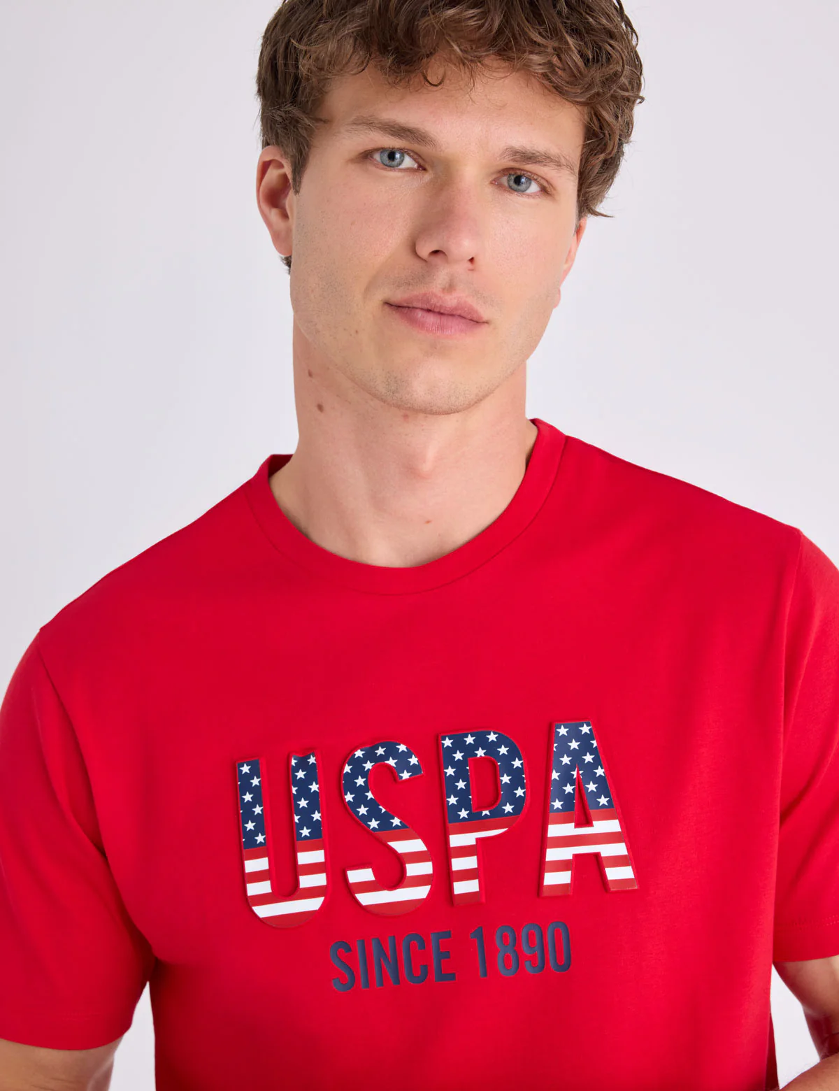 USPA EMBOSSED WORDMARK JERSEY T-SHIRT - Image 2