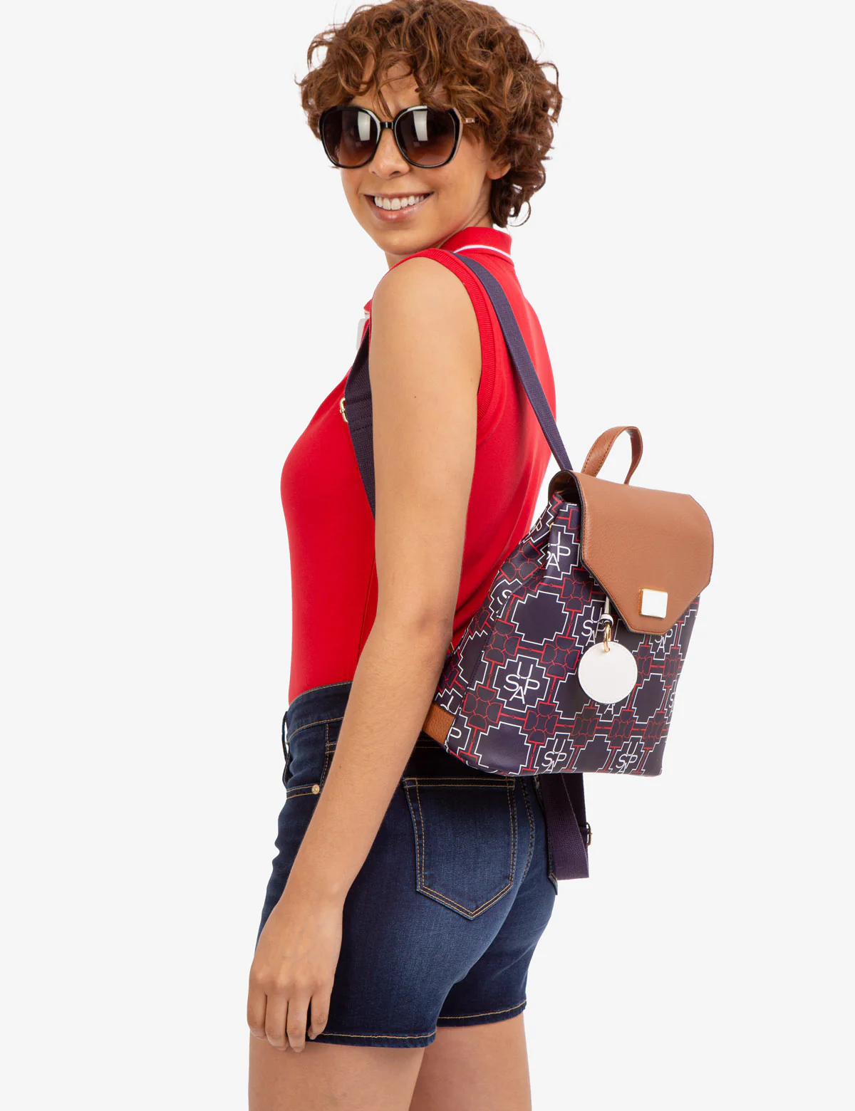 USPA GEOMETRIC PRINT BACKPACK - Image 5