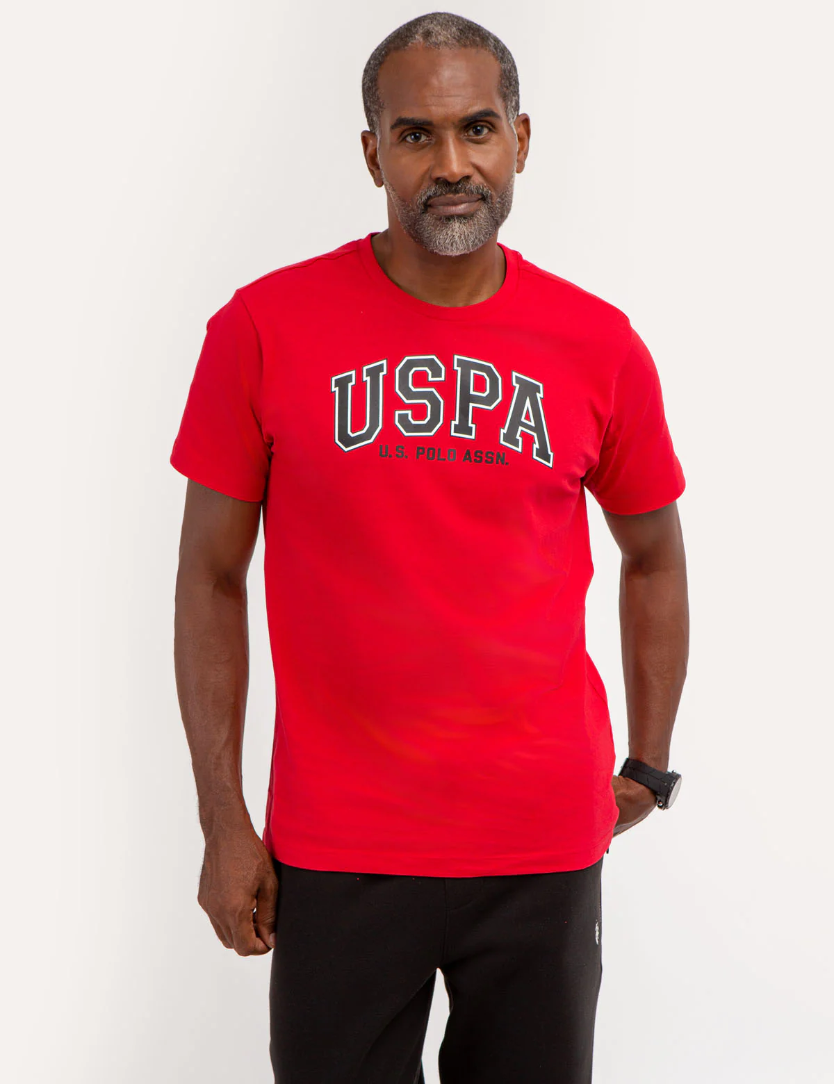 USPA GRAPHIC JERSEY CREW NECK T-SHIRT