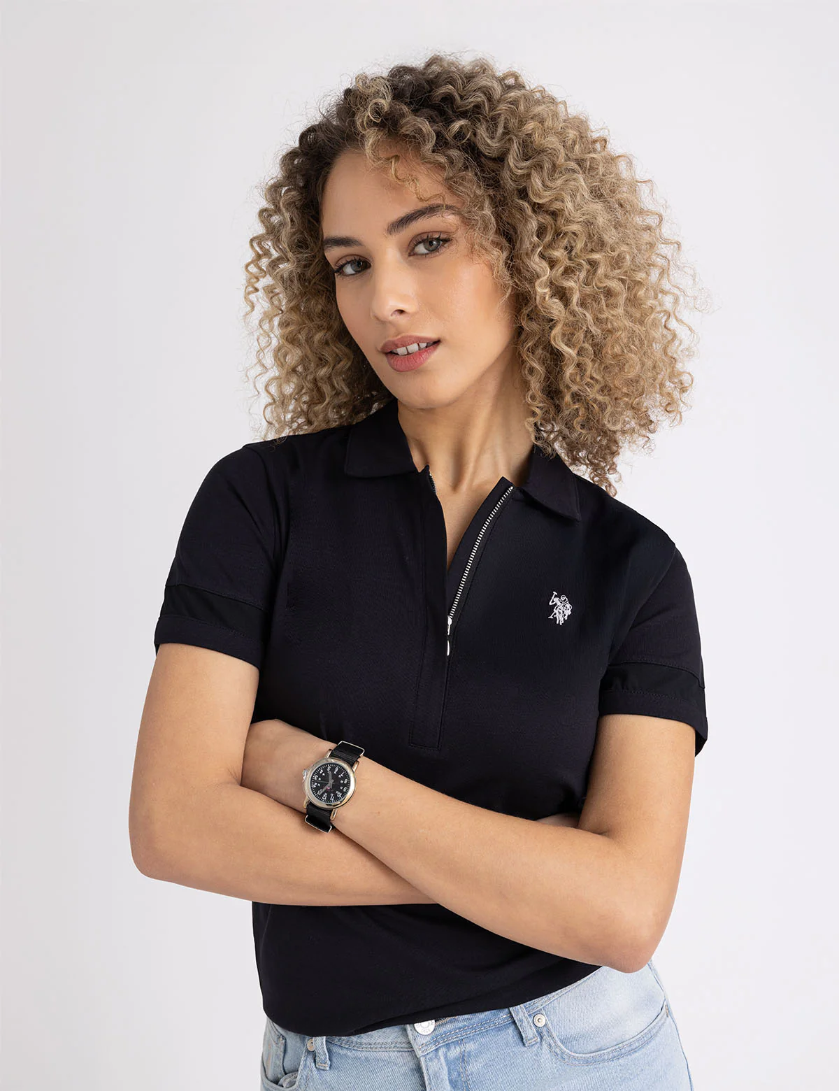 USPA JUNIOR BLACK NYLON STRAP WATCH - Image 4