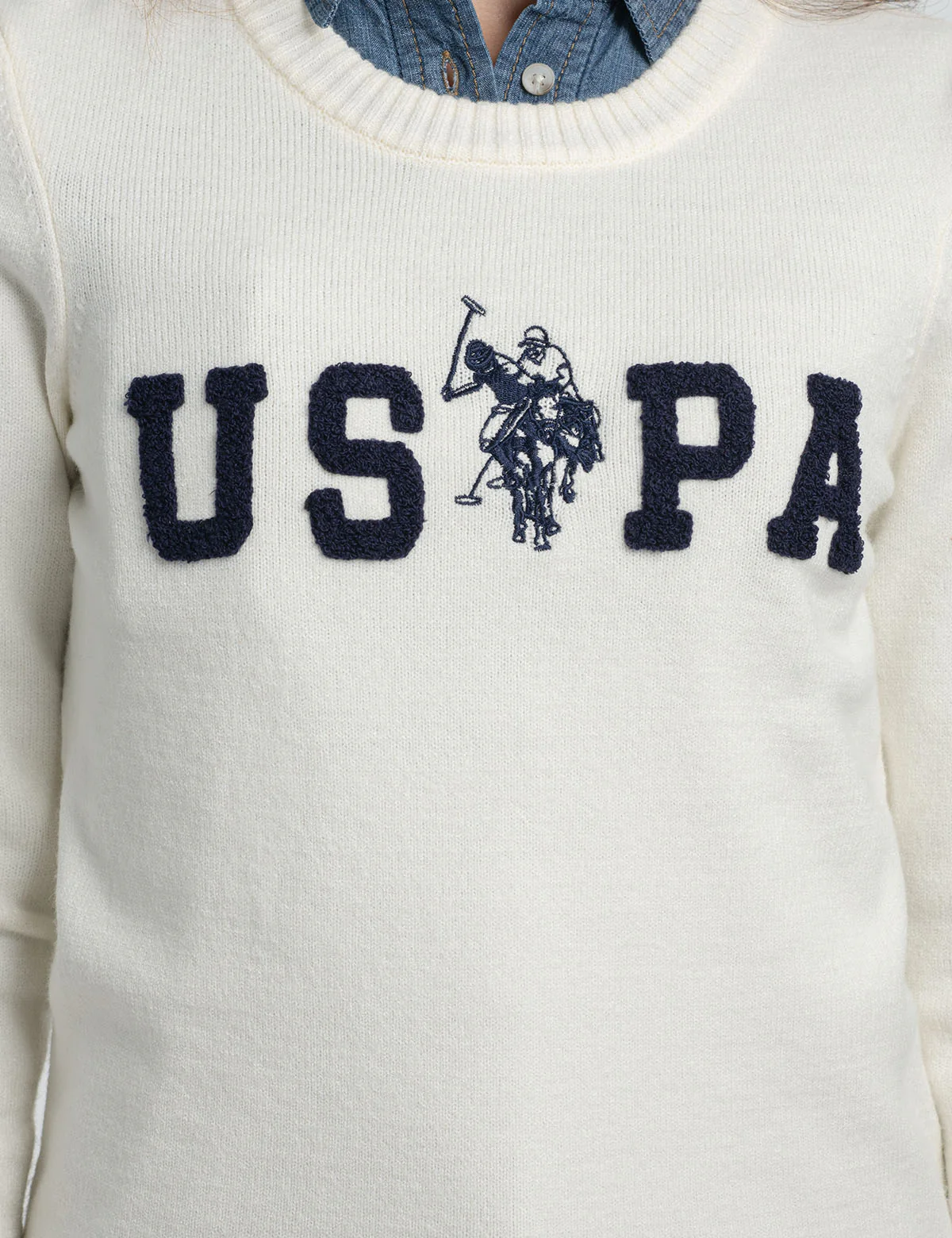 USPA LOGO CREW NECK SWEATER - Image 3
