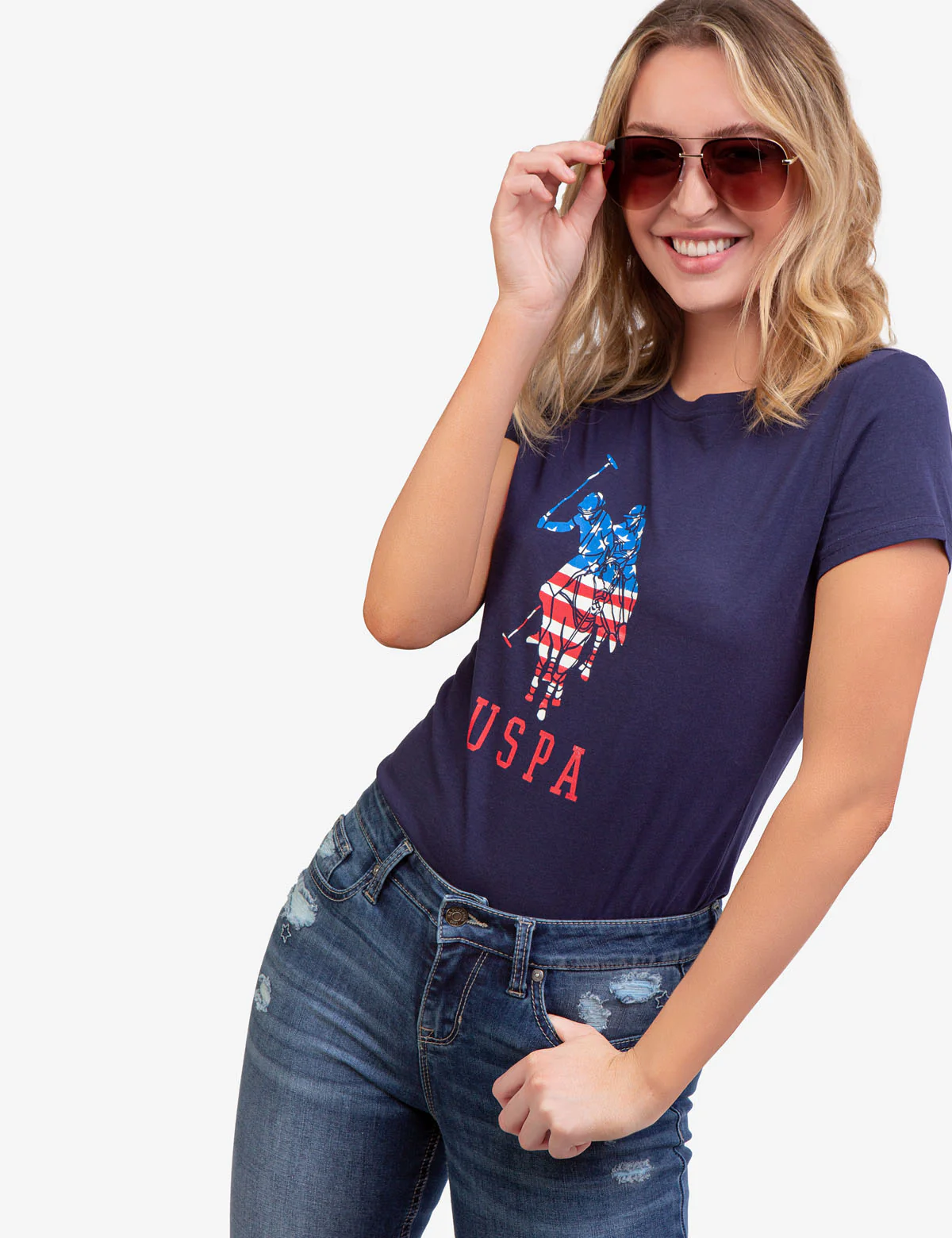 USPA LOGO FLAG CREW NECK T-SHIRT - Image 11