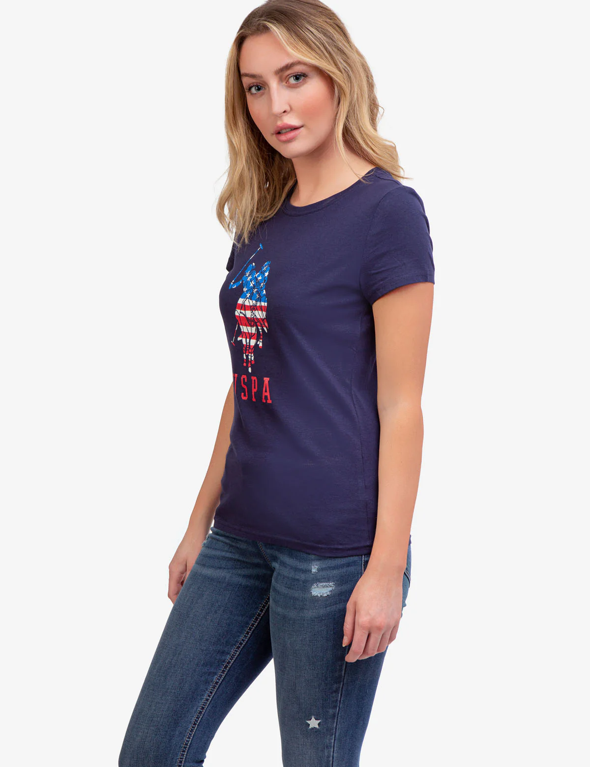 USPA LOGO FLAG CREW NECK T-SHIRT - Image 12