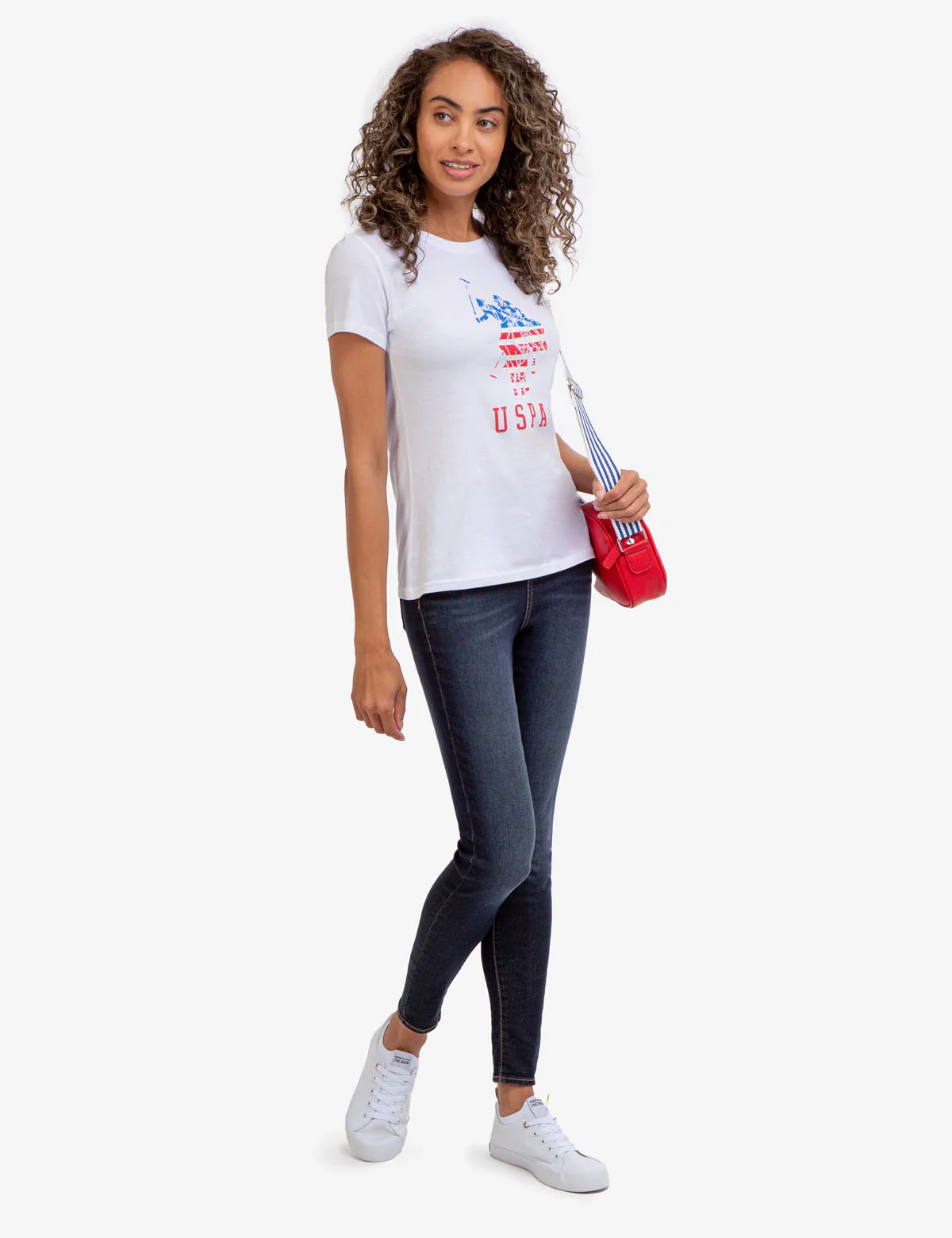 USPA LOGO FLAG CREW NECK T-SHIRT - Image 2