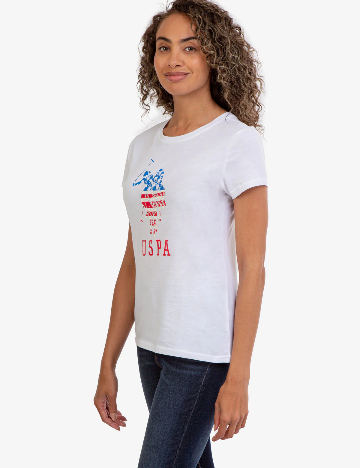 USPA LOGO FLAG CREW NECK T-SHIRT - Image 3