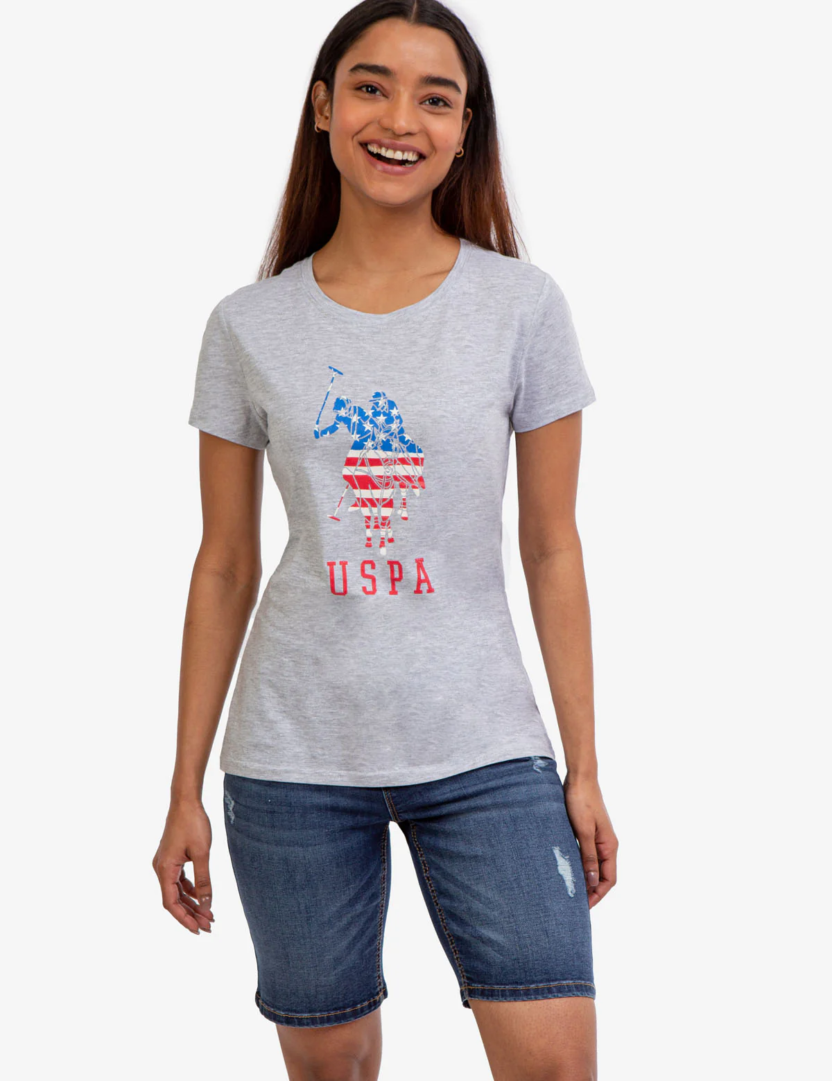USPA LOGO FLAG CREW NECK T-SHIRT - Image 5