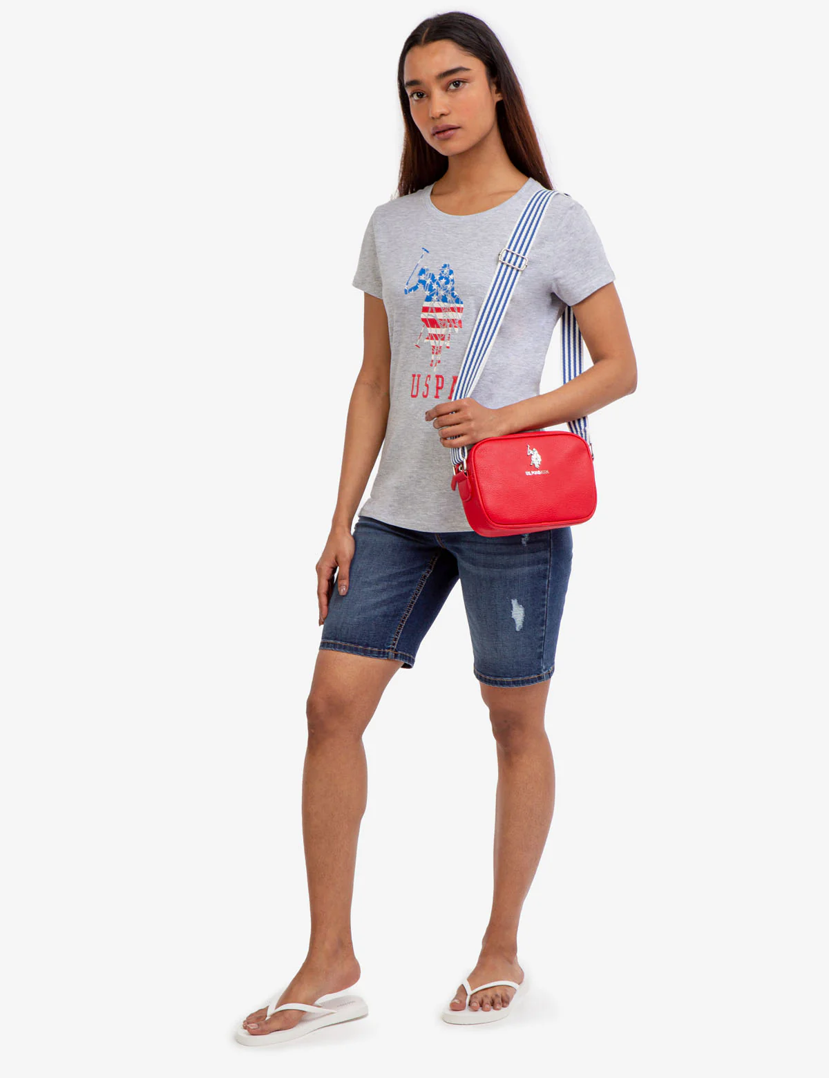 USPA LOGO FLAG CREW NECK T-SHIRT - Image 6