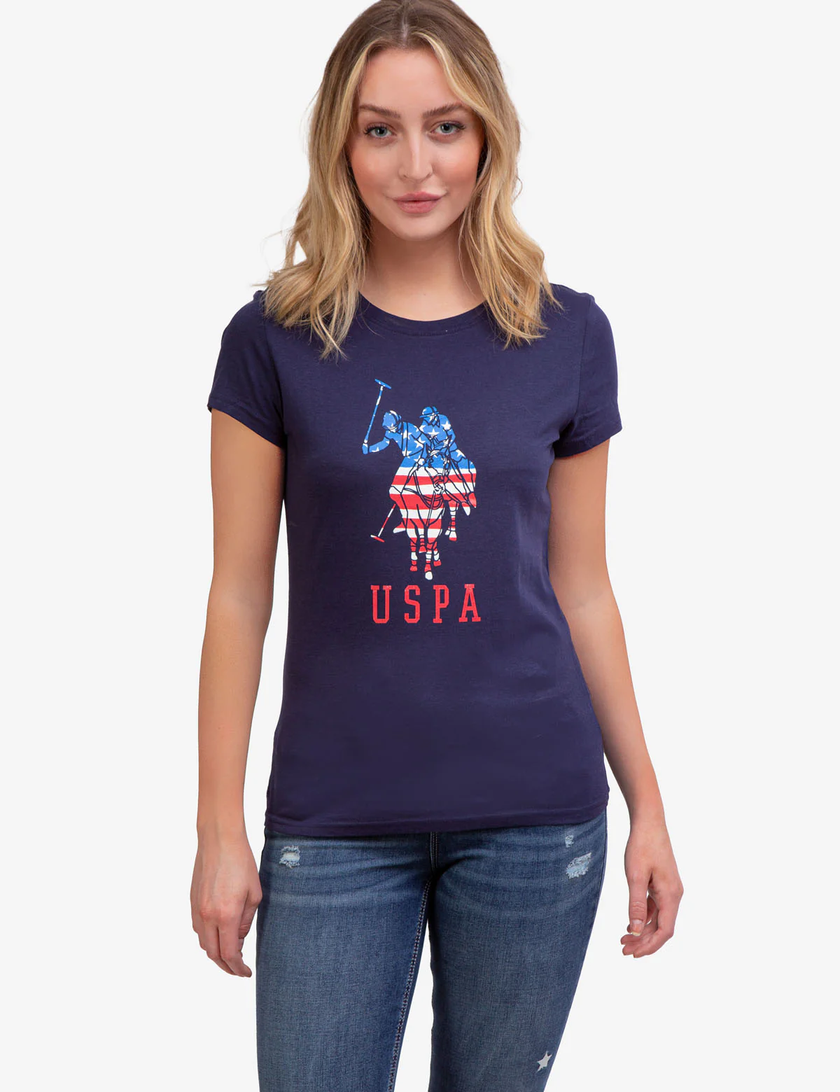 USPA LOGO FLAG CREW NECK T-SHIRT - Image 9