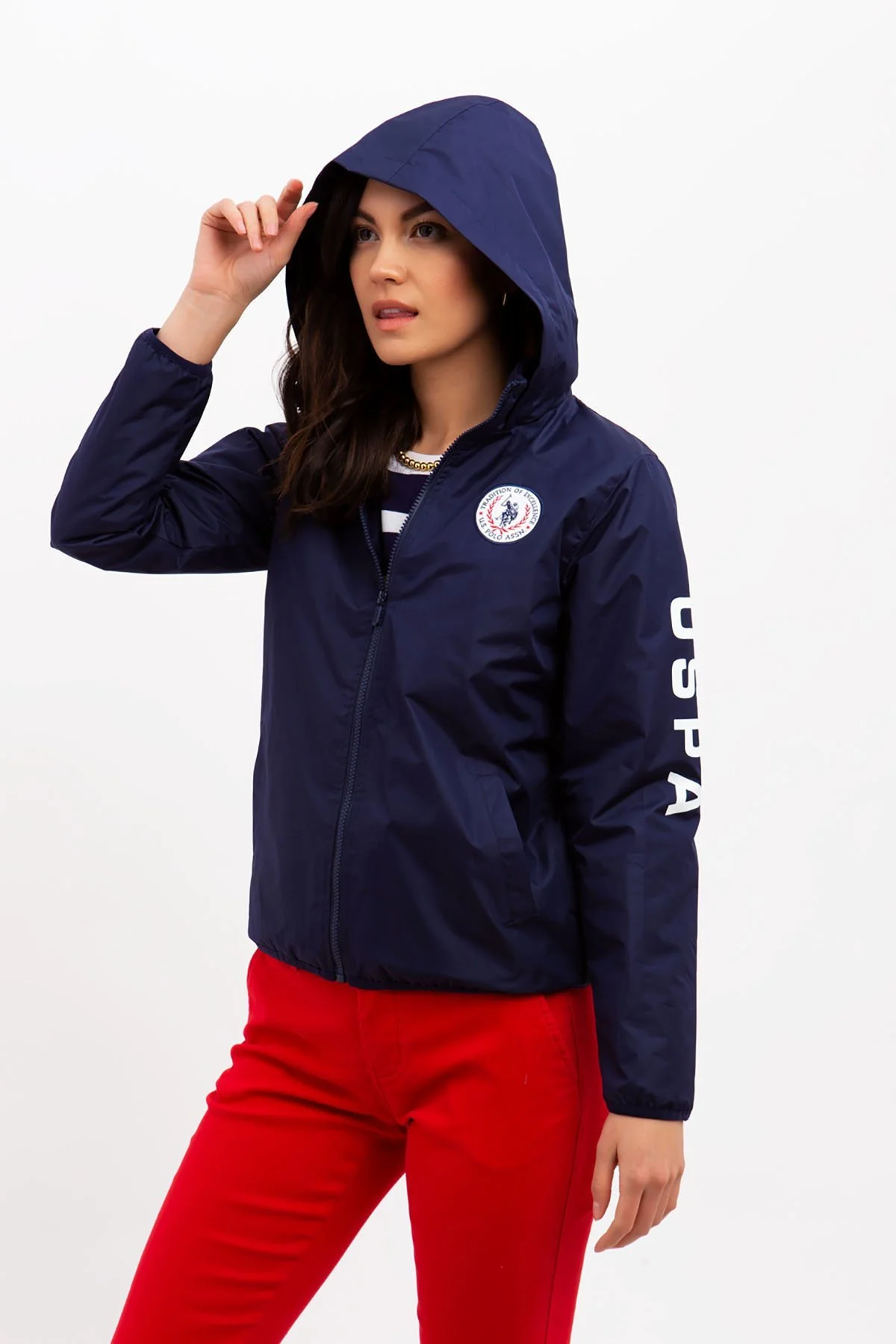 USPA LOGO JACKET WITH HOOD - Image 2