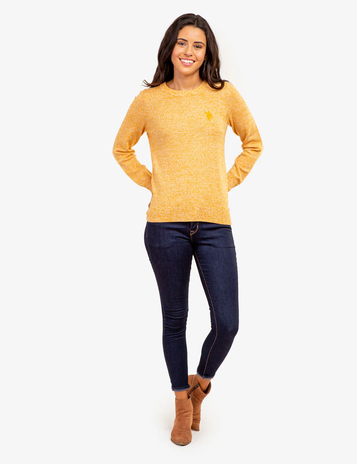 USPA MARLED CREW NECK SWEATER - Image 2