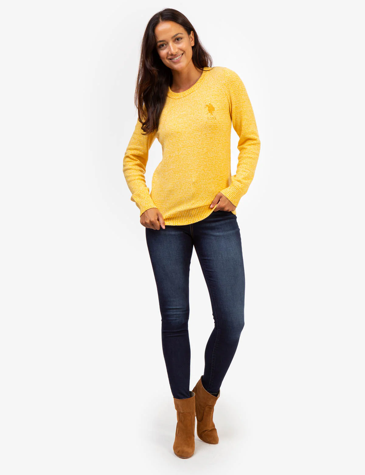 USPA MARLED CREW NECK SWEATER - Image 2