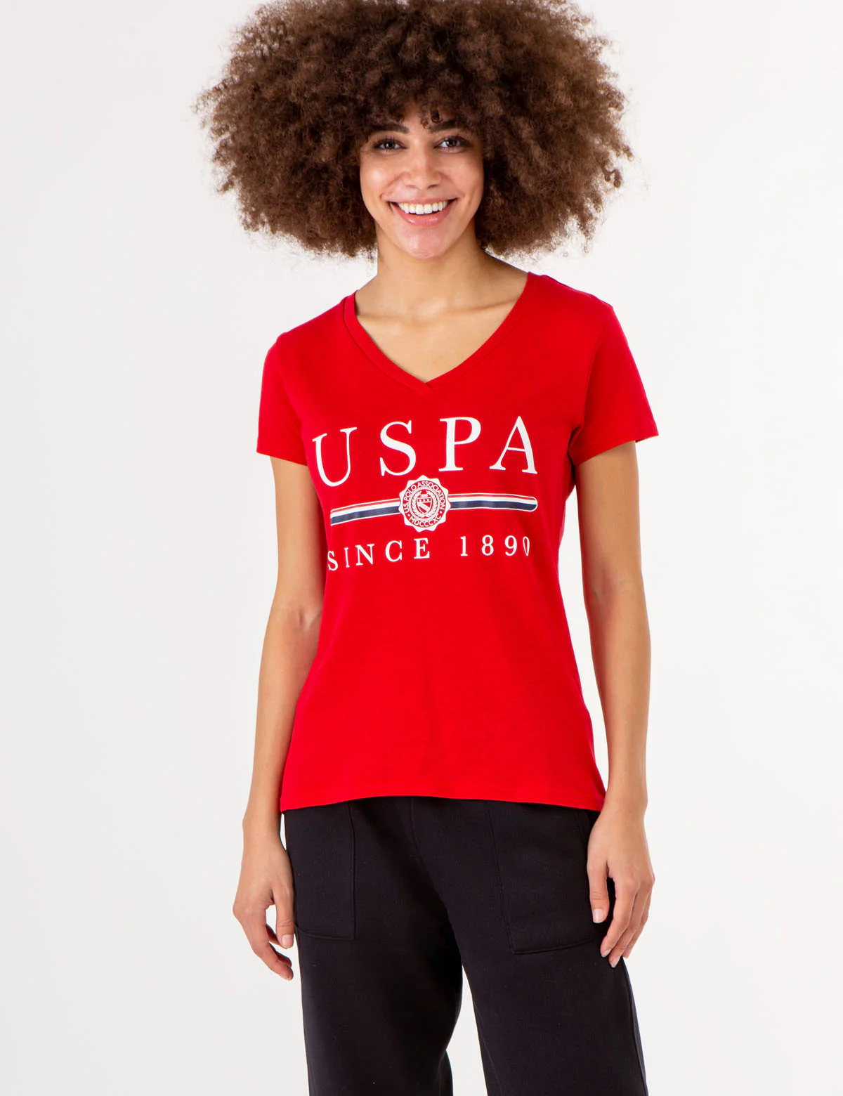 USPA MEDALLION V-NECK T-SHIRT - Image 4
