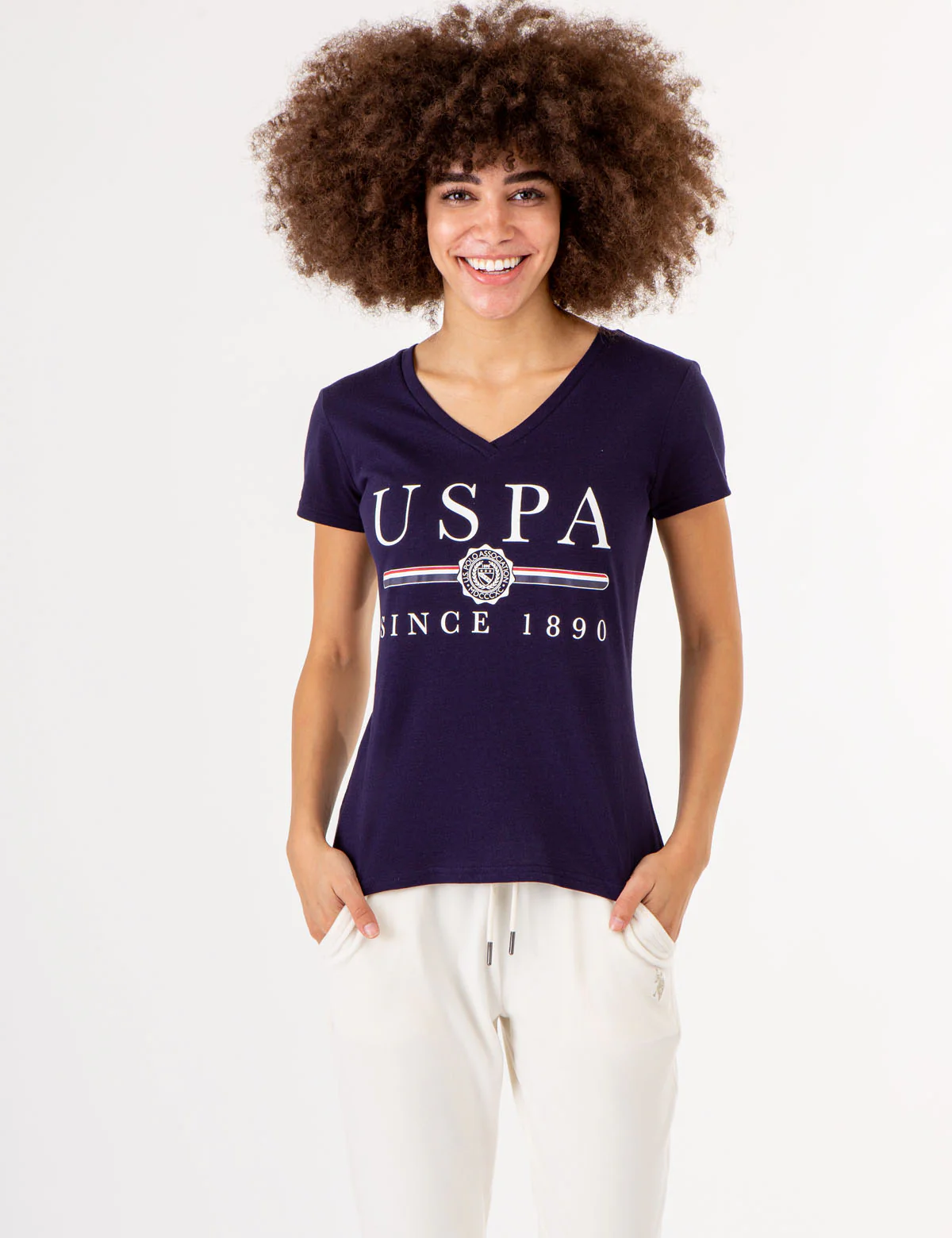 USPA MEDALLION V-NECK T-SHIRT - Image 8