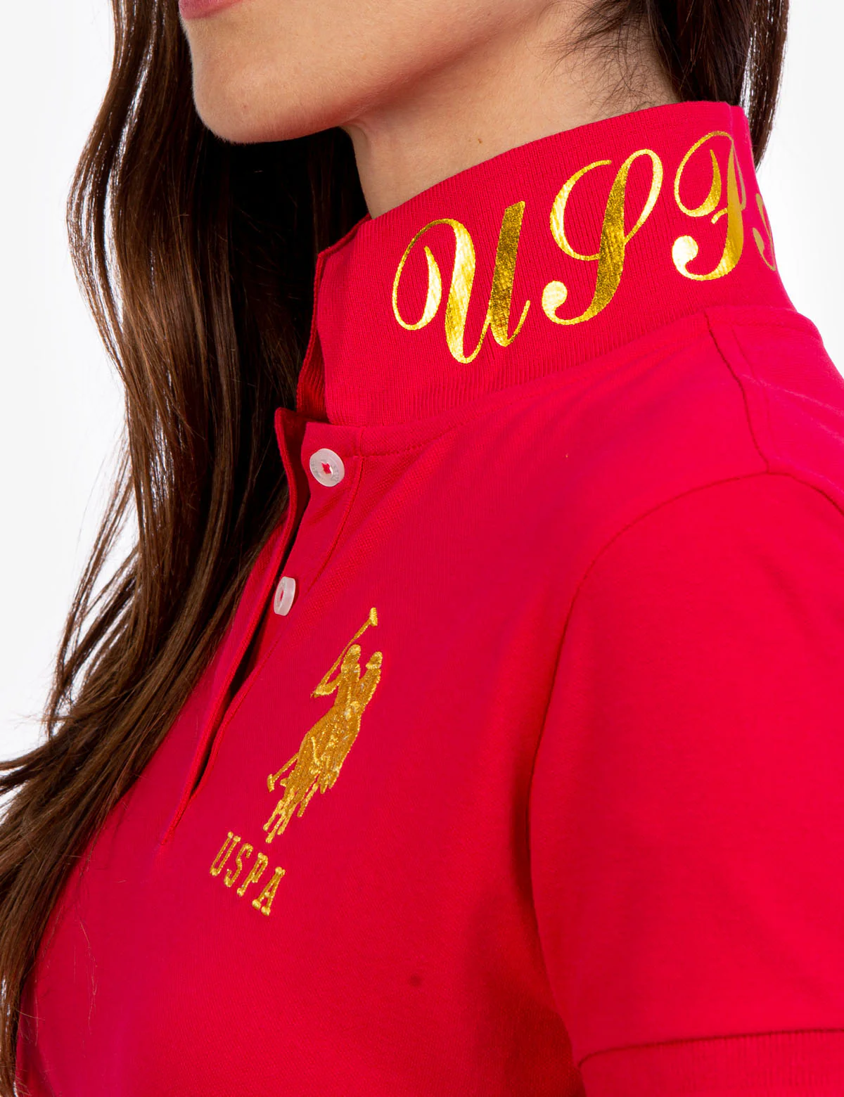 USPA METALLIC PRINT POLO SHIRT - Image 5