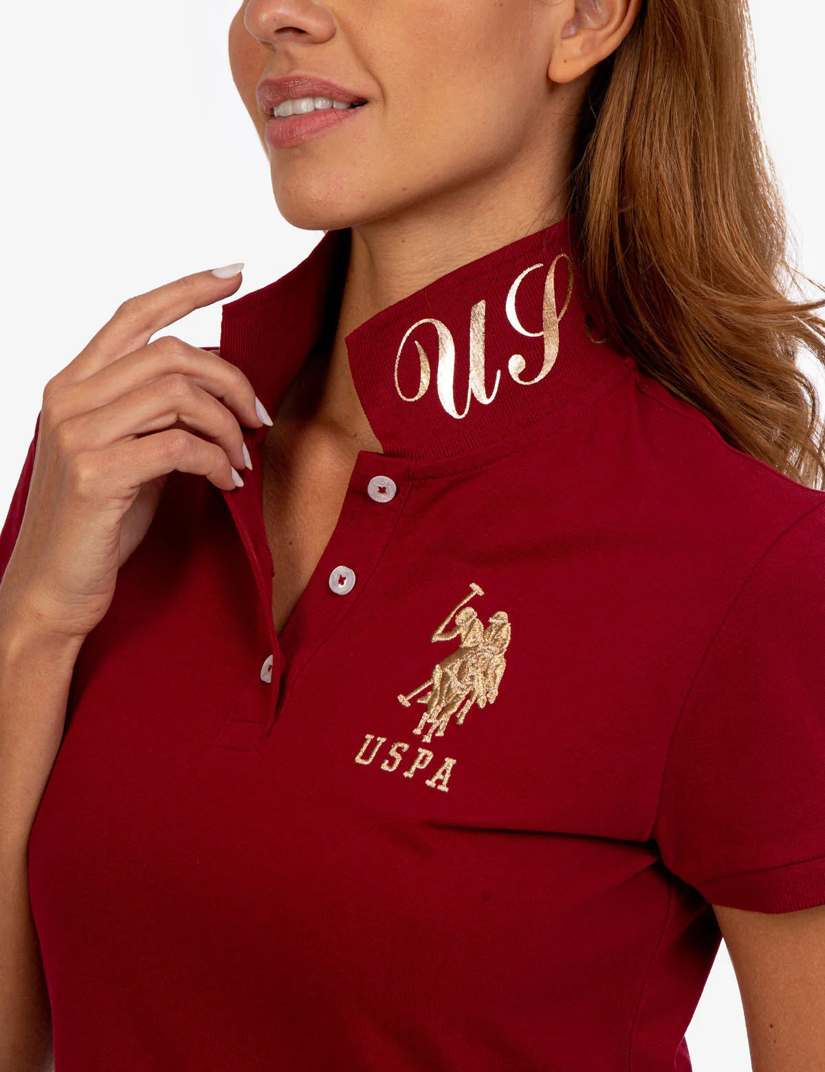 USPA METALLIC PRINT POLO SHIRT - Image 7