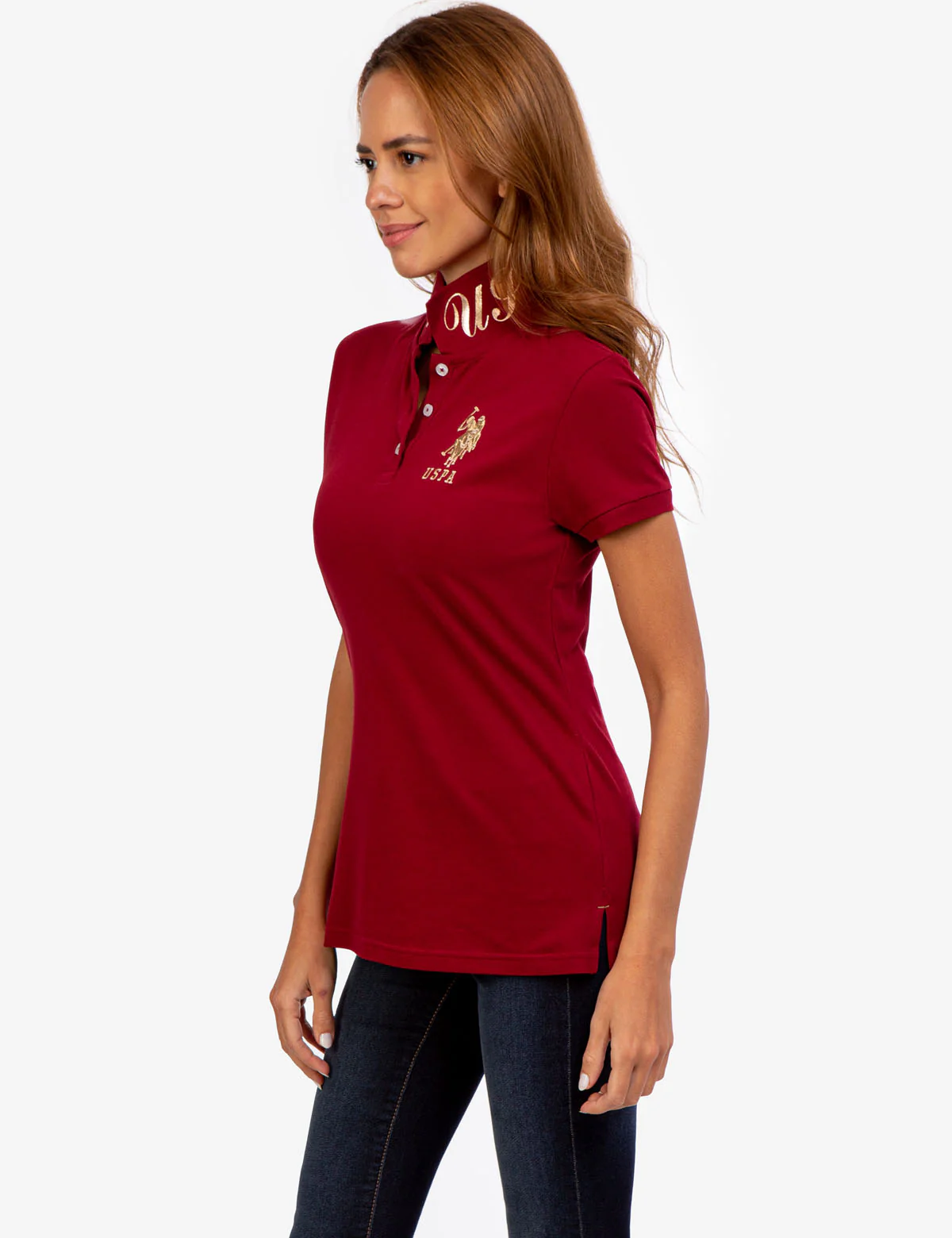 USPA METALLIC PRINT POLO SHIRT - Image 9