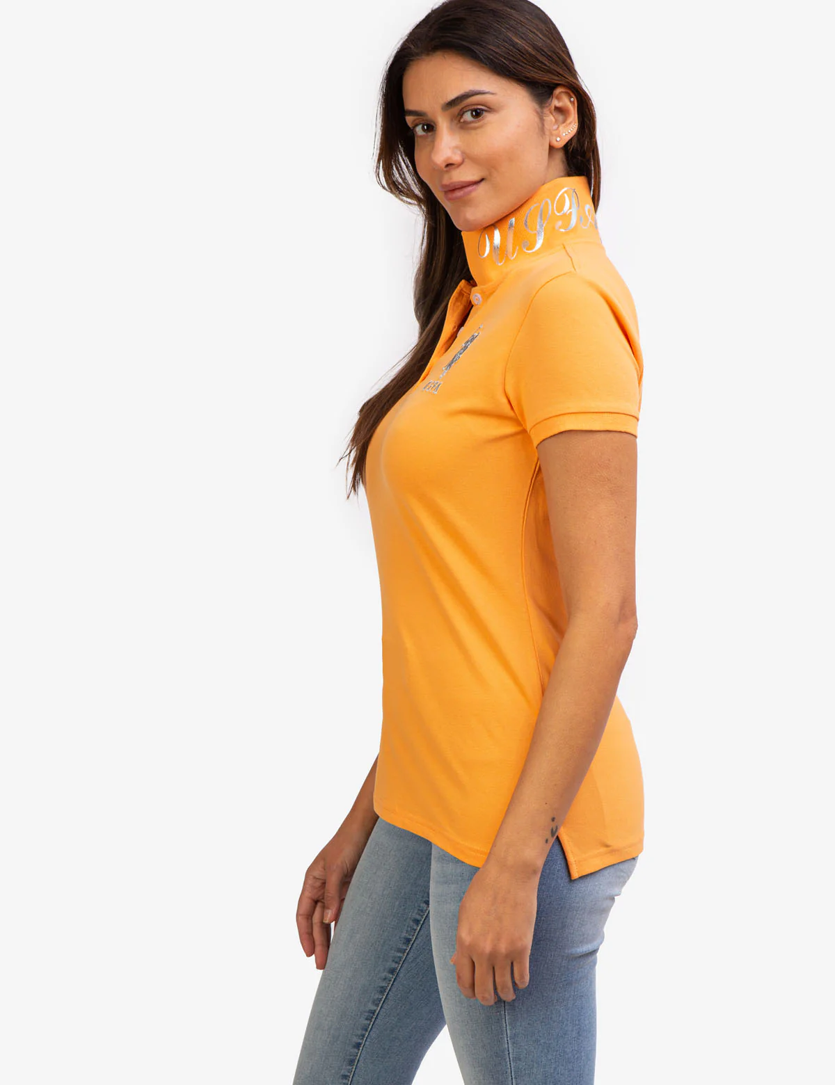 USPA METALLIC PRINT POLO SHIRT - Image 14