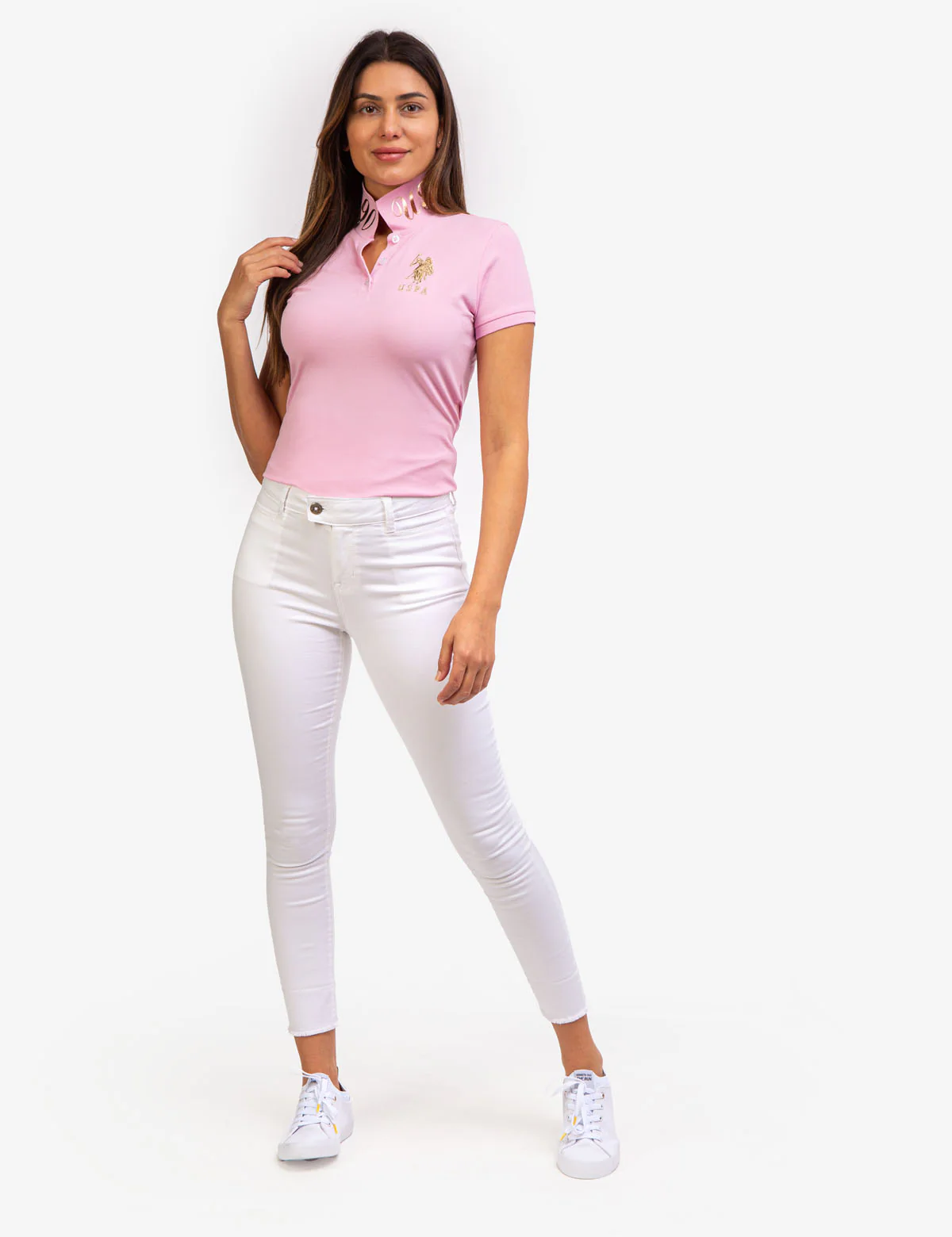 USPA METALLIC PRINT POLO SHIRT - Image 20