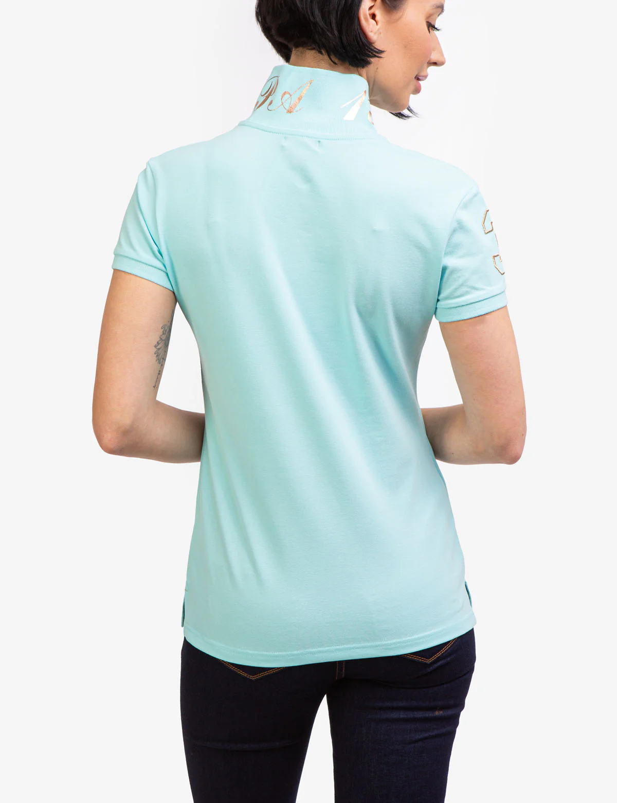 USPA METALLIC PRINT POLO SHIRT - Image 5
