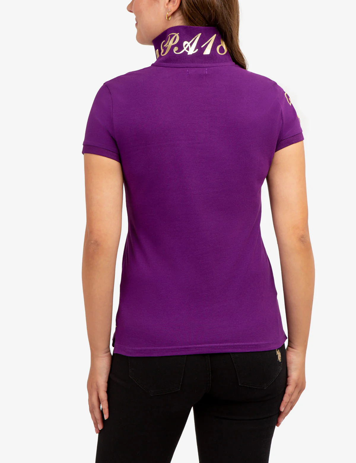 USPA METALLIC PRINT POLO SHIRT - Image 5