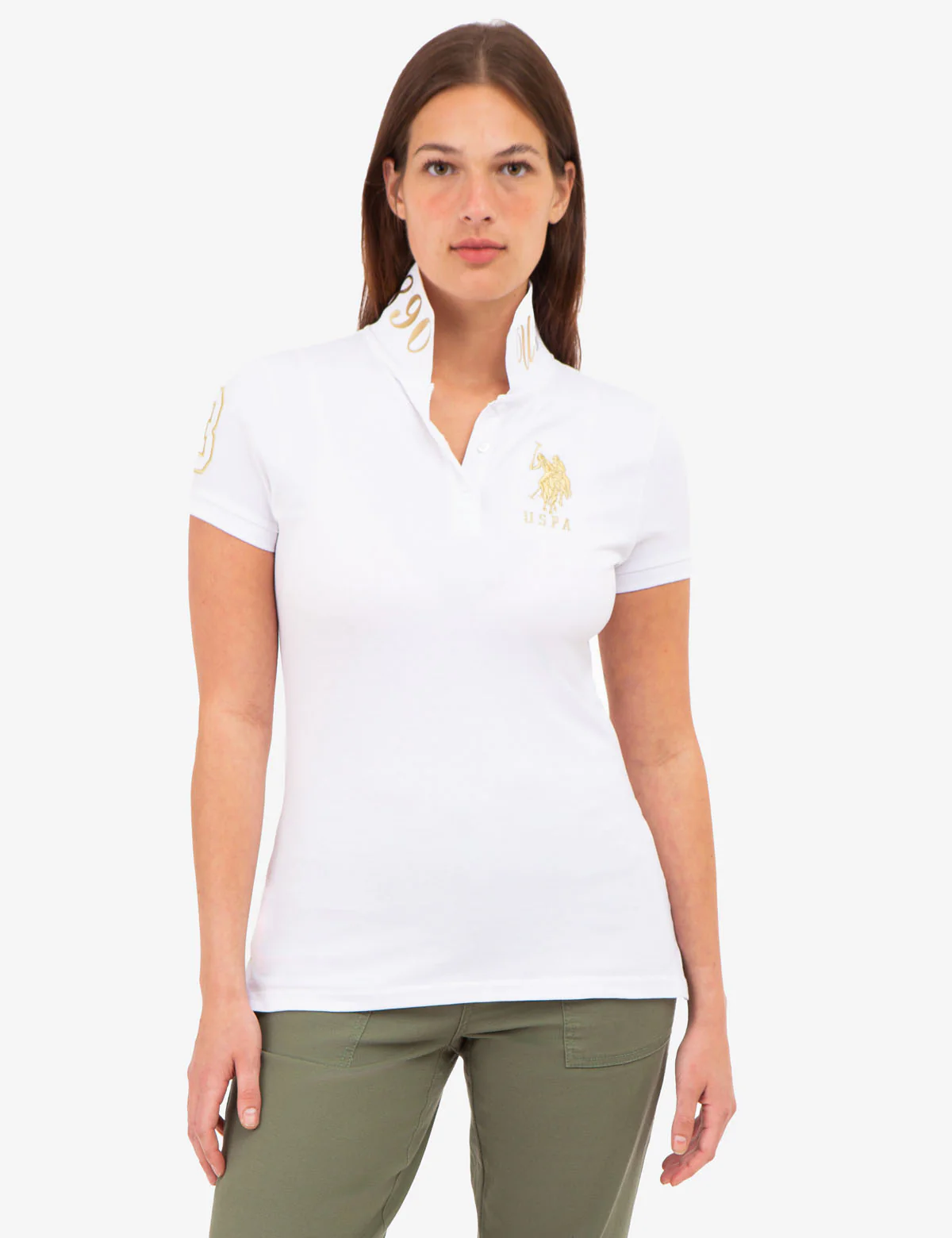 USPA METALLIC PRINT POLO SHIRT - Image 12