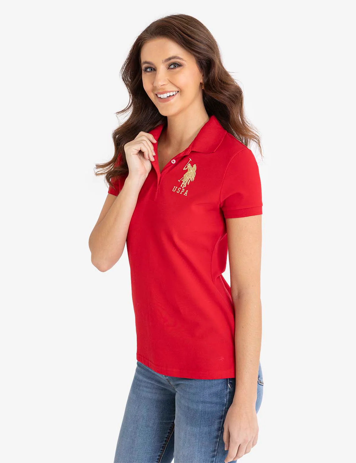 USPA METALLIC PRINT POLO SHIRT - Image 5