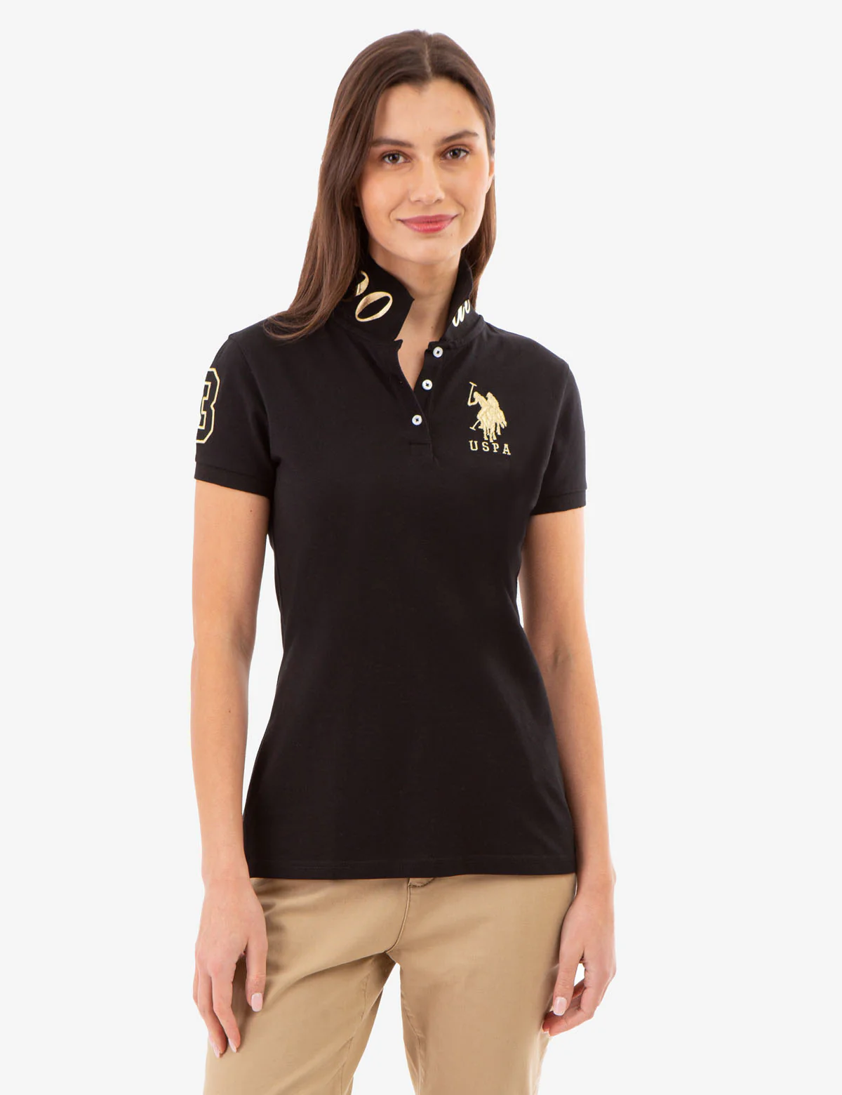 USPA METALLIC PRINT POLO SHIRT - Image 7