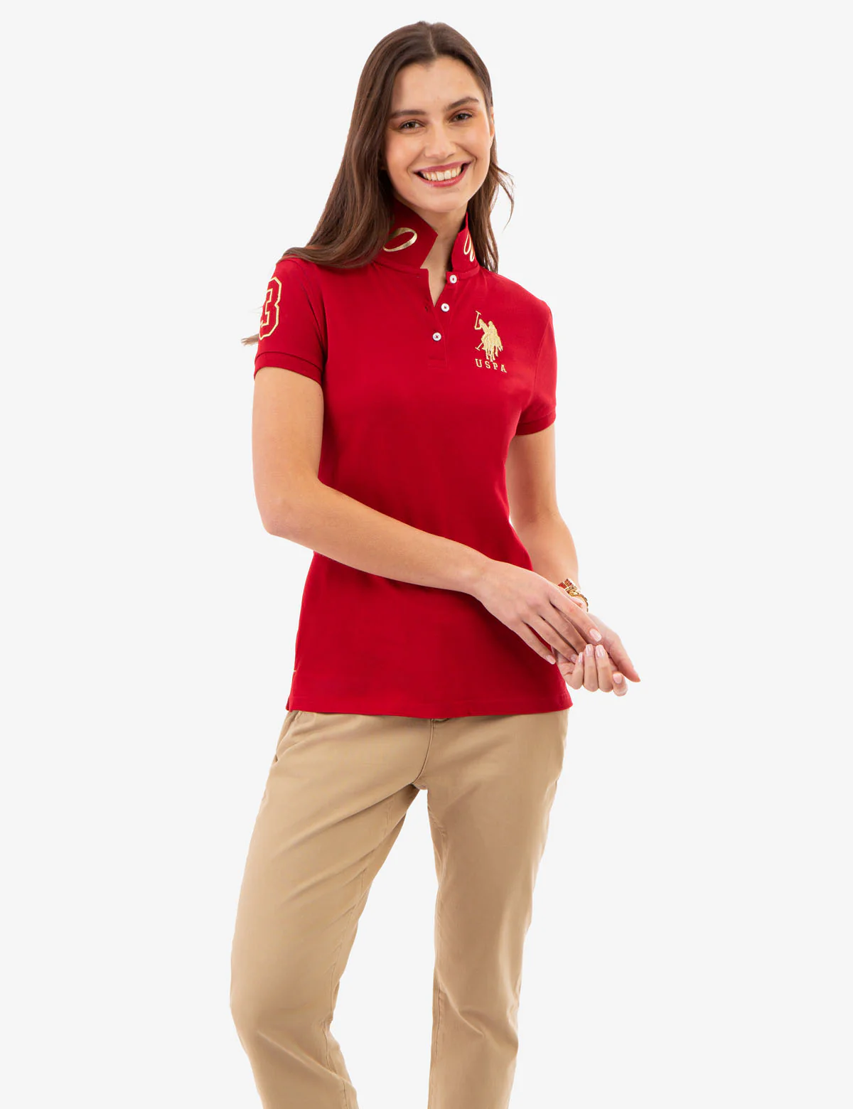 USPA METALLIC PRINT POLO SHIRT - Image 8