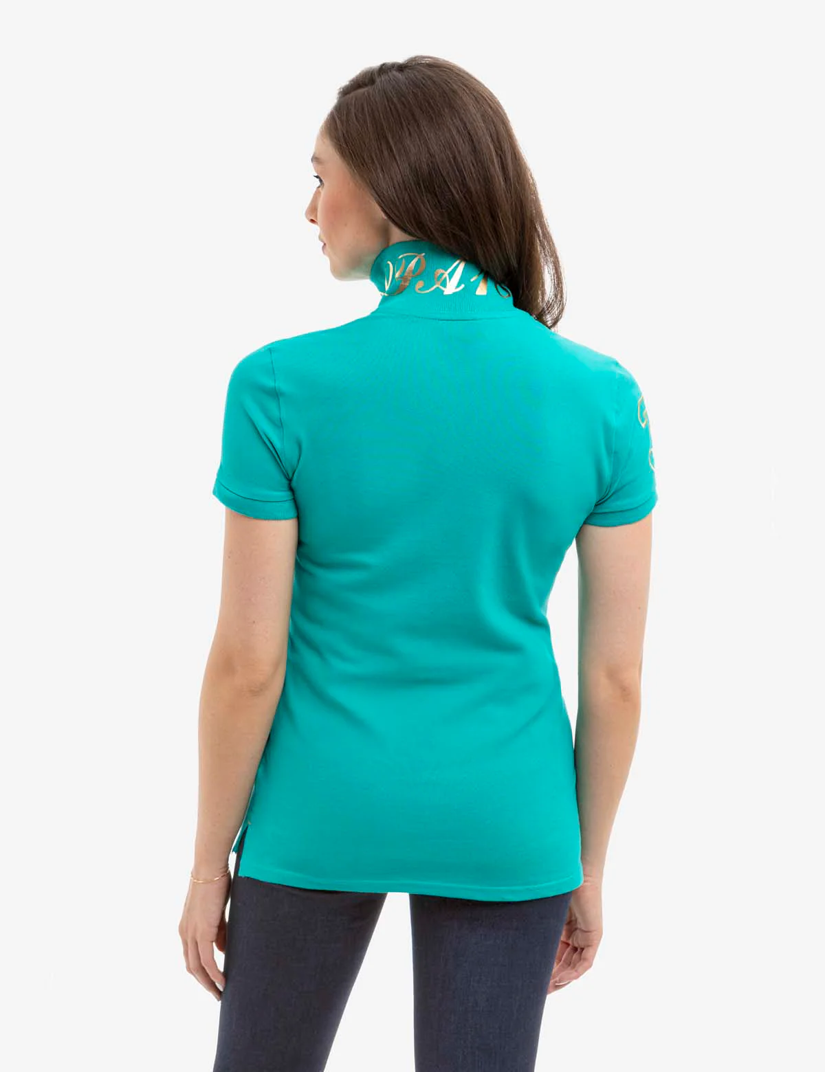 USPA METALLIC PRINT POLO SHIRT - Image 14