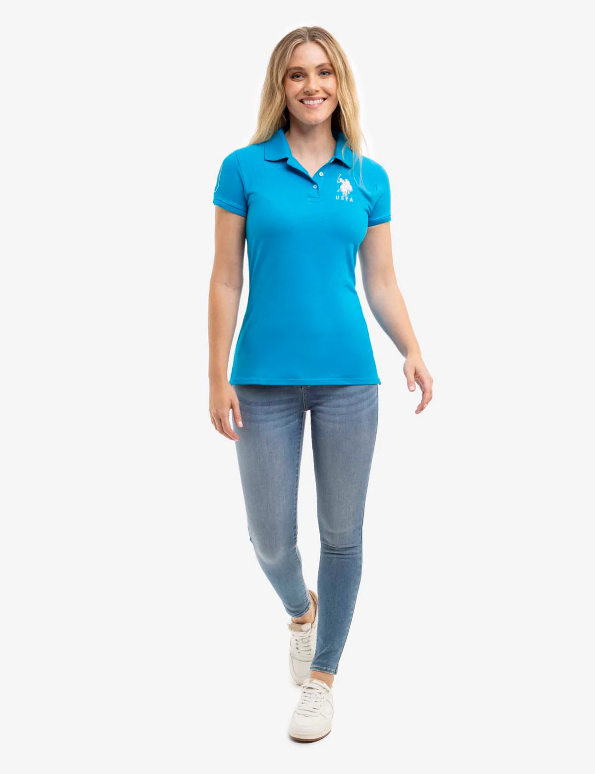 USPA METALLIC PRINT POLO SHIRT - Image 3