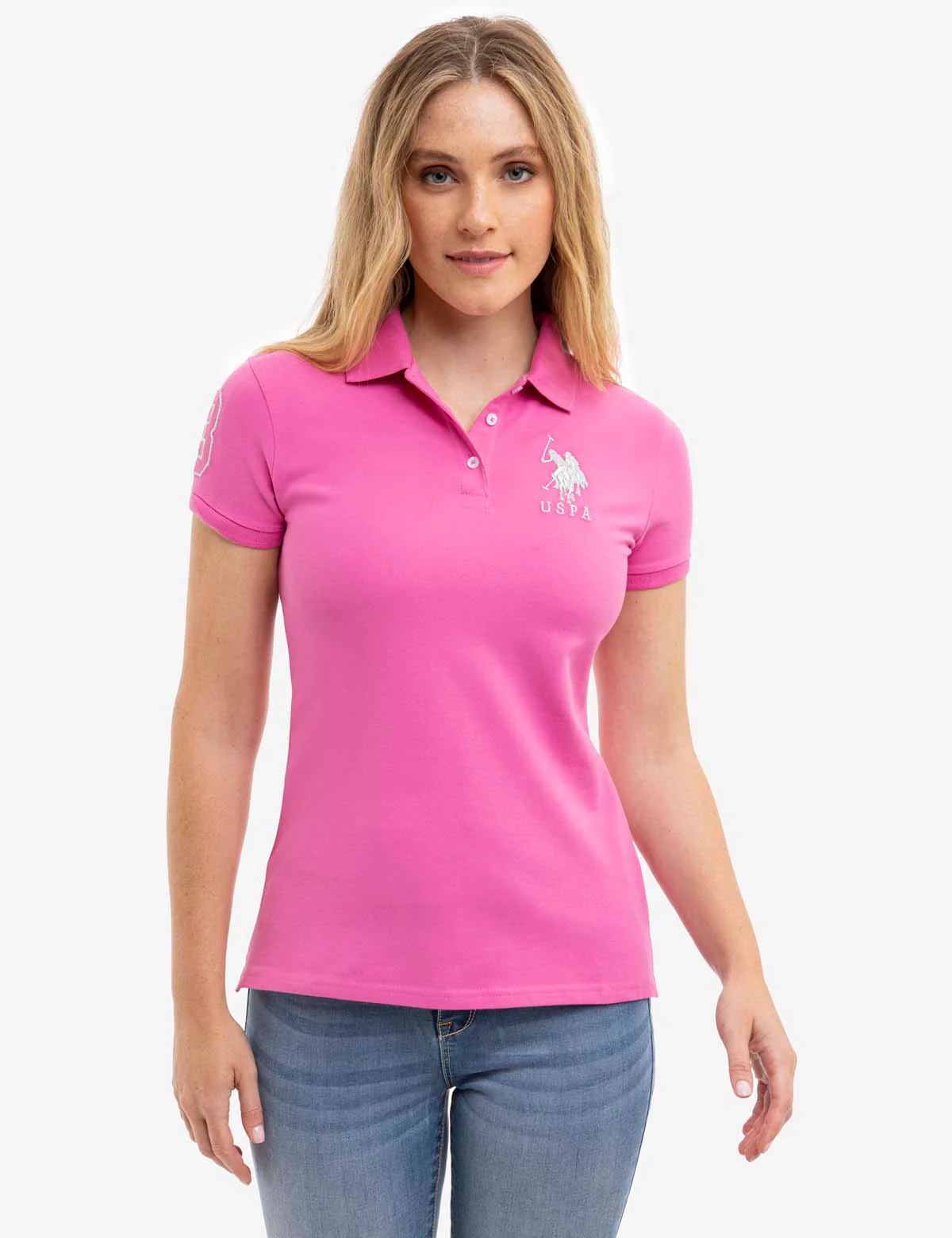 USPA METALLIC PRINT POLO SHIRT - Image 5